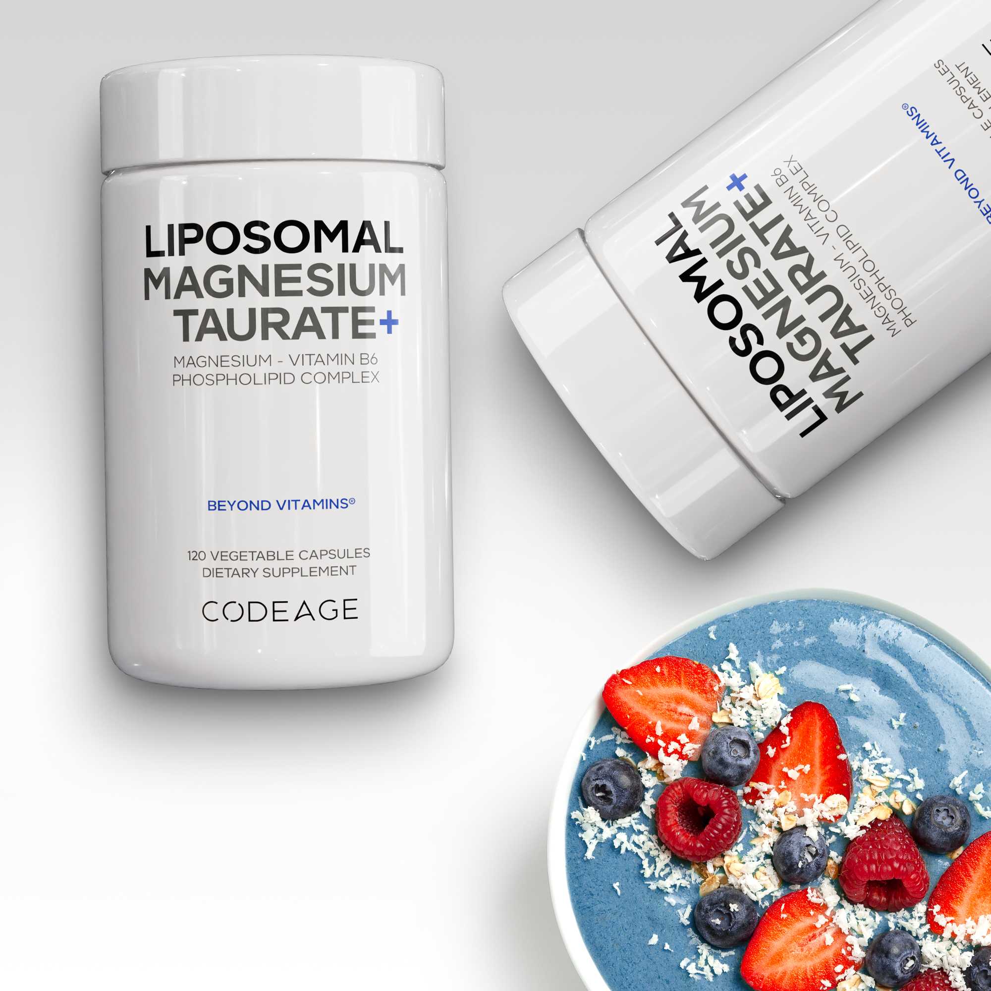 Codeage liposomal magnesium taurate supplement phospholipid complex
