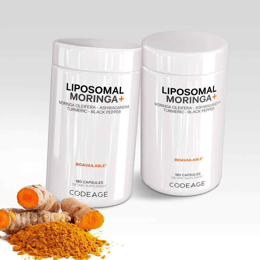 Codeage Liposomal Moringa supplement bottle