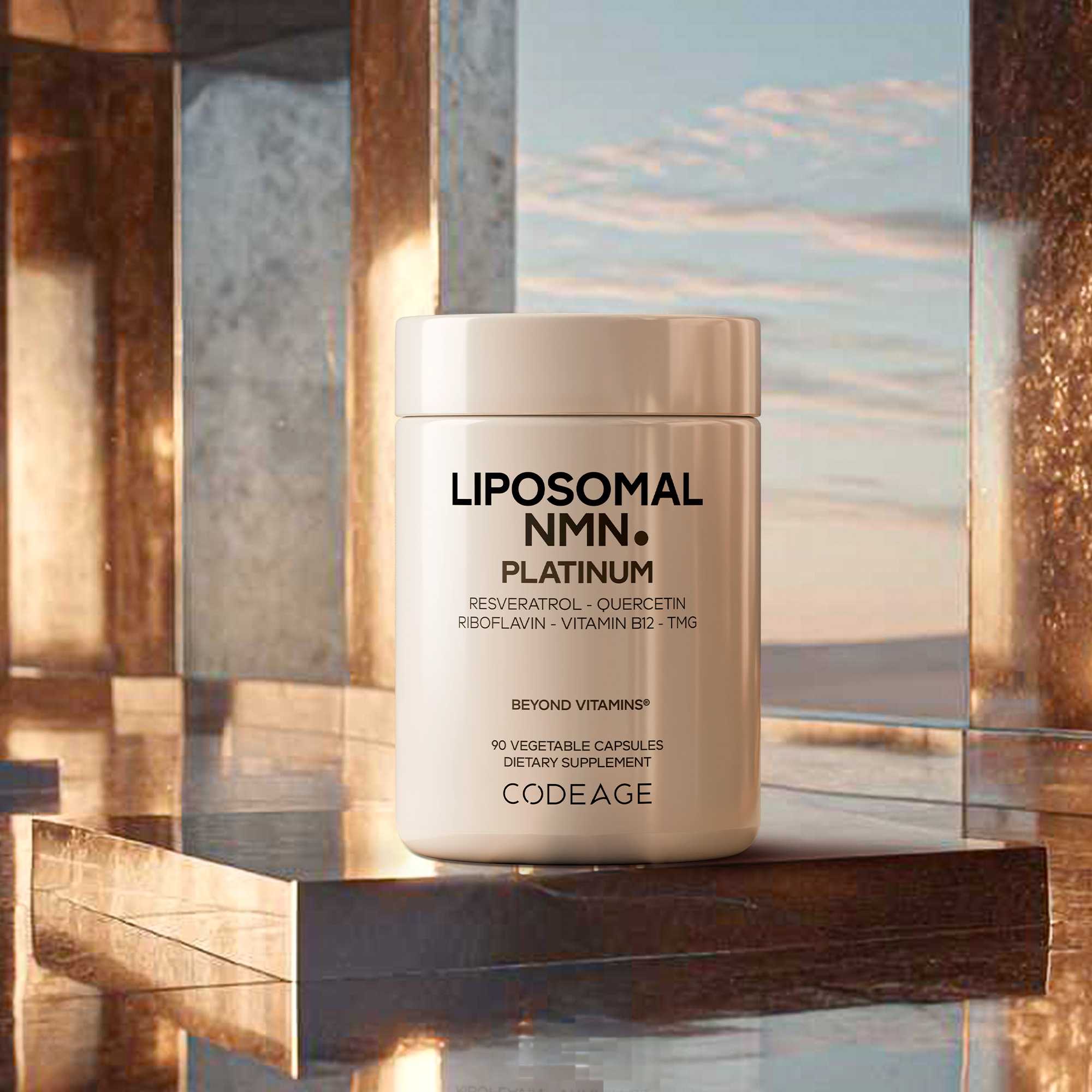 Codeage Liposomal NMN Platinum Supplement, 500 mg NMN with Trans