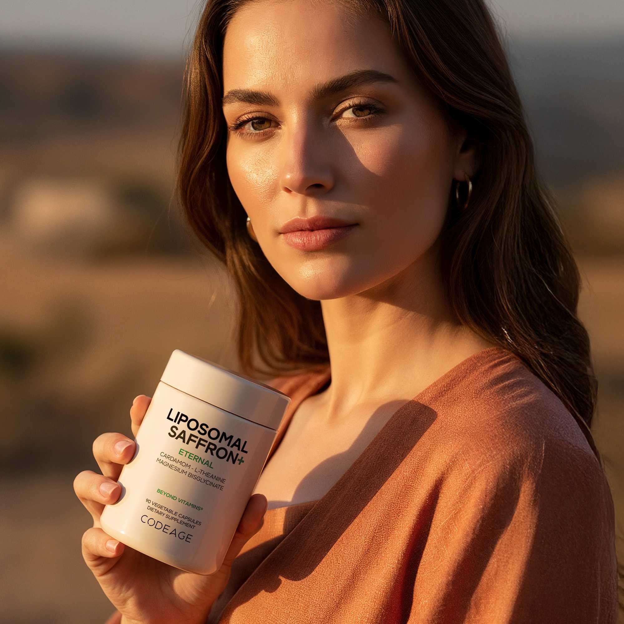 Codeage Liposomal Saffron+ supplement with Saffron flower extract, L-Theanine, Magnesium and Cardamom