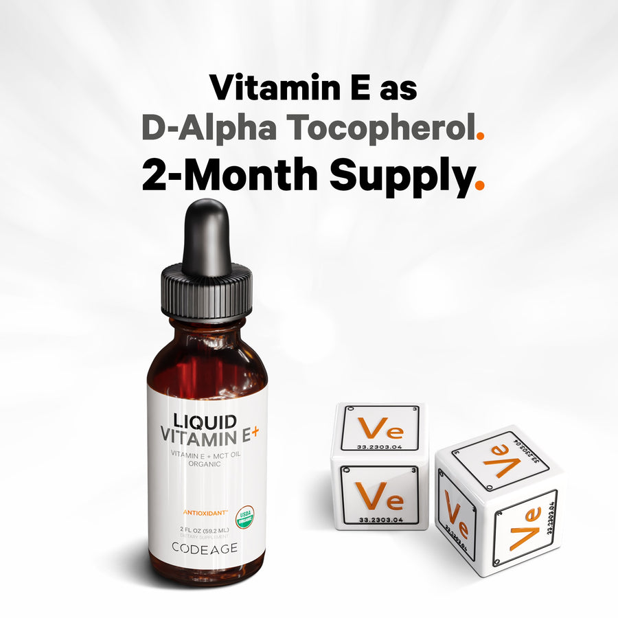 Codeage Liposomal Vitamin E Tocopherols Supplement