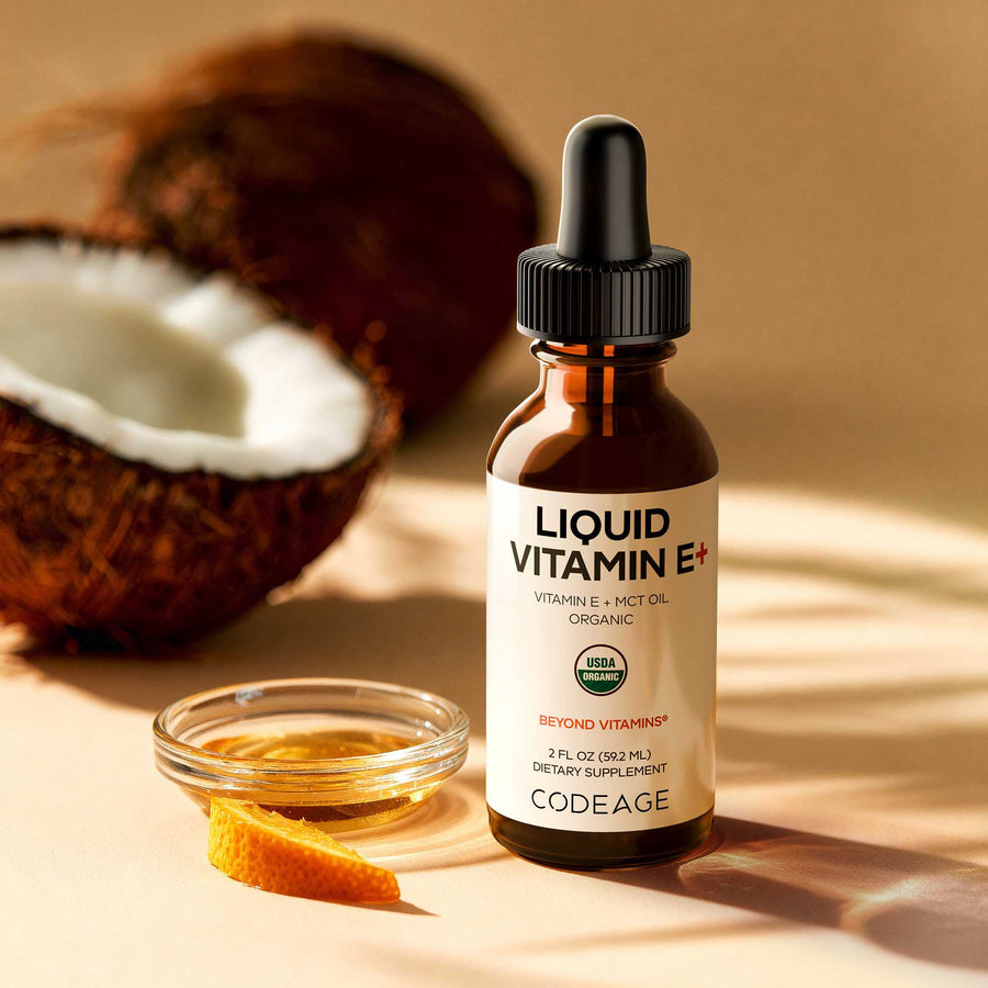 Codeage Liquid Vitamin E Supplement - MCT Oil - USDA Organic Vitamins Codeage Liquid Vitamin E Supplement - MCT Oil - USDA Organic Vitamins