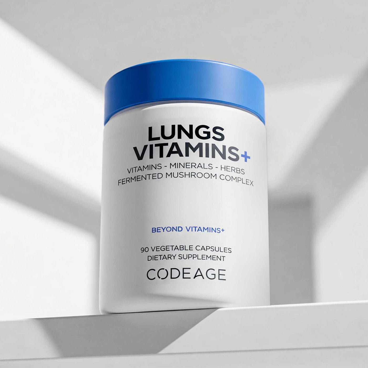 Codeage lungs health, breathing and respiratory support with minerals and essentials nutrients, vitamin E, fermented food and organic herbs