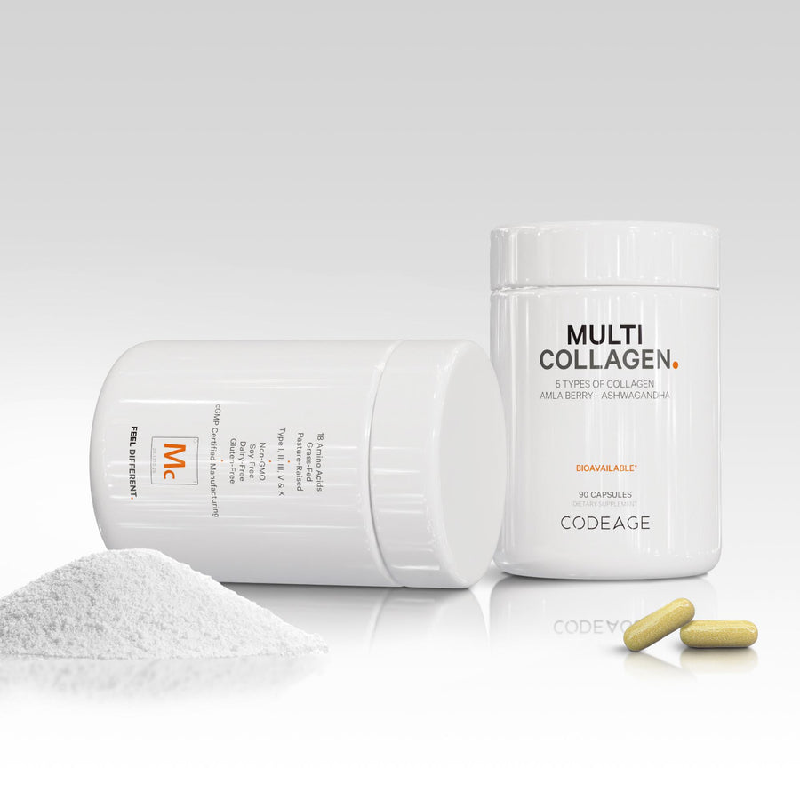 Codeage Grass Fed Multi Collagen Capsules Supplement