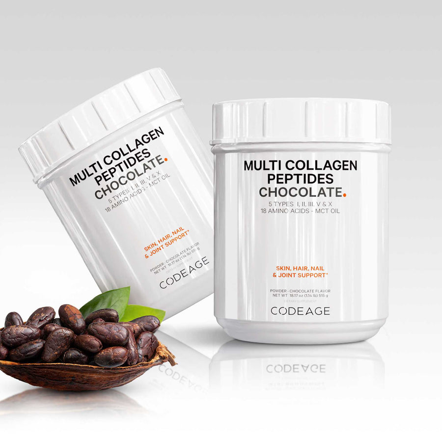 Codeage Multi Collagen Powder Chocolate Supplement MCT Oil