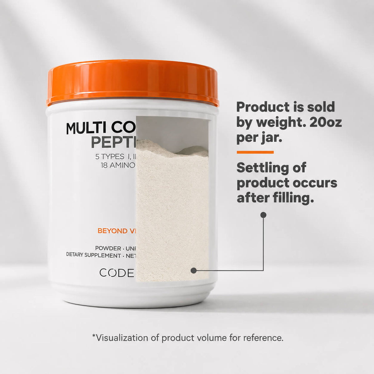 Codeage Multi Collagen Powder Peptides Nutrition Supplement