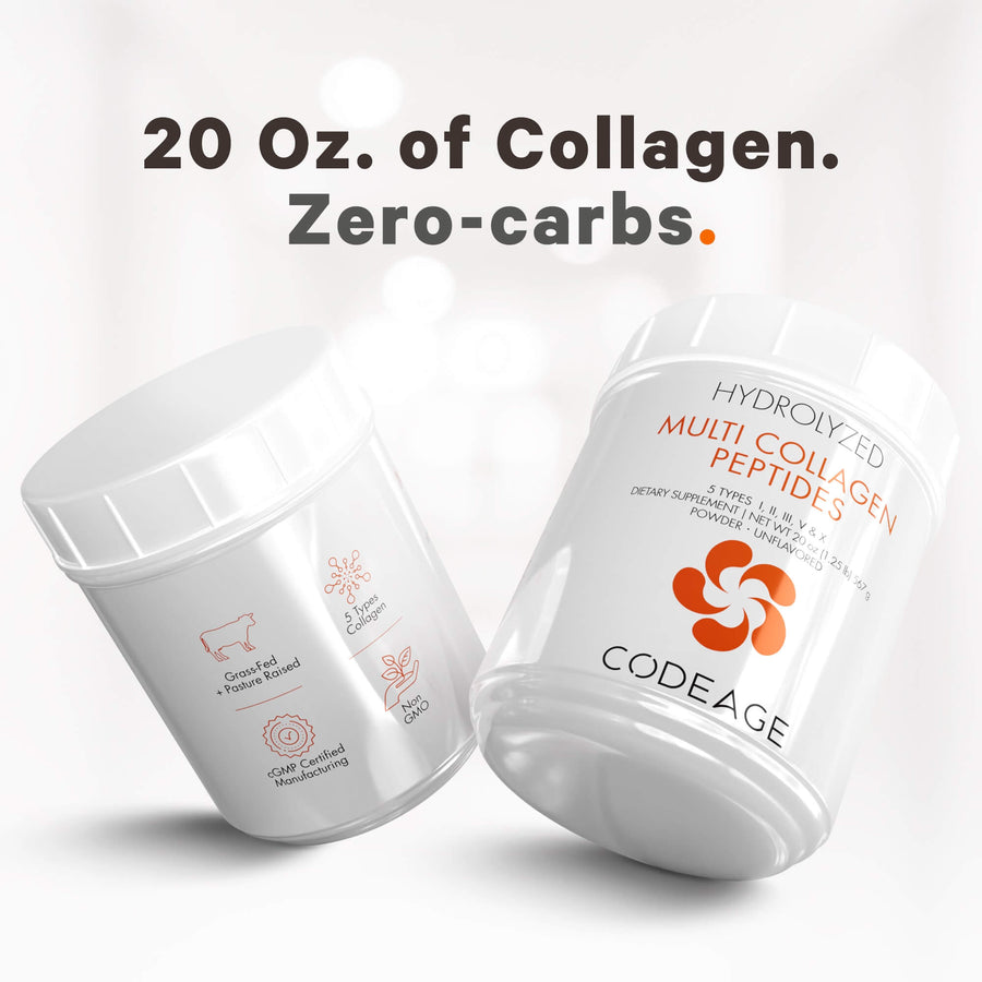 multi collagen peptides nutrition protein collagen shake creamer drink health bottle Codeage