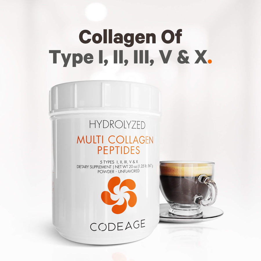 Codeage Multi Collagen Protein Powder Peptides Best Collagen Supplements 5 Types Bones Jair Joints Nails