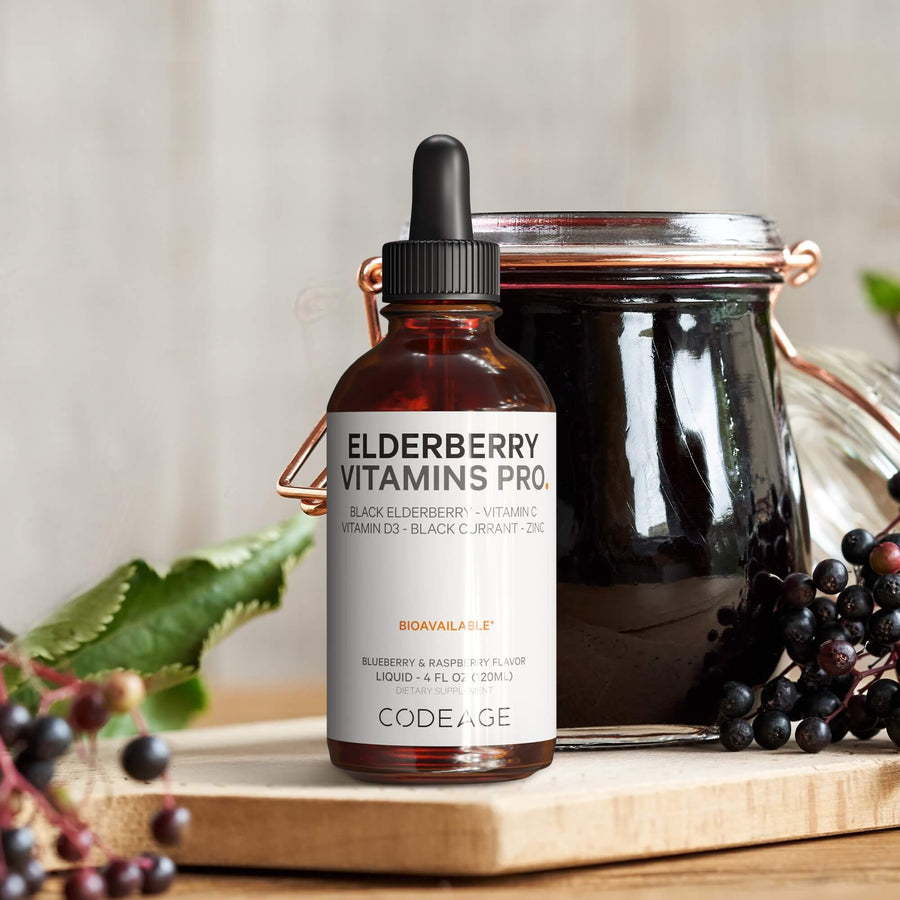 Codeage Black Elderberry Liquid Supplement
