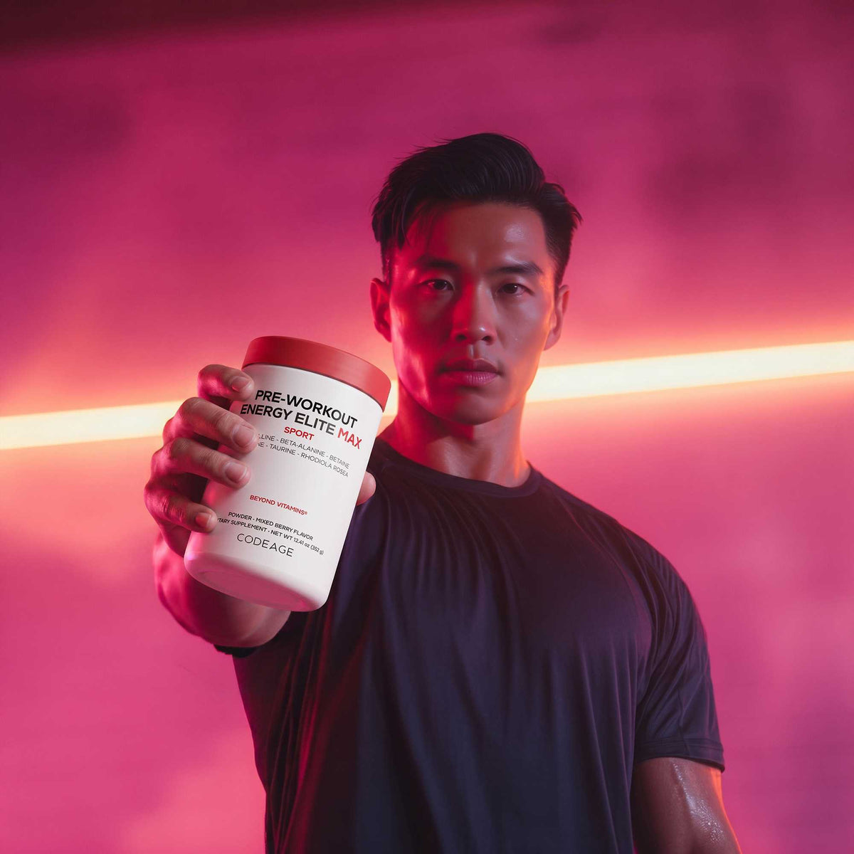 Codeage Pre Workout Supplement, L-Citruline, Beta-Alanine, Sports Training supplement