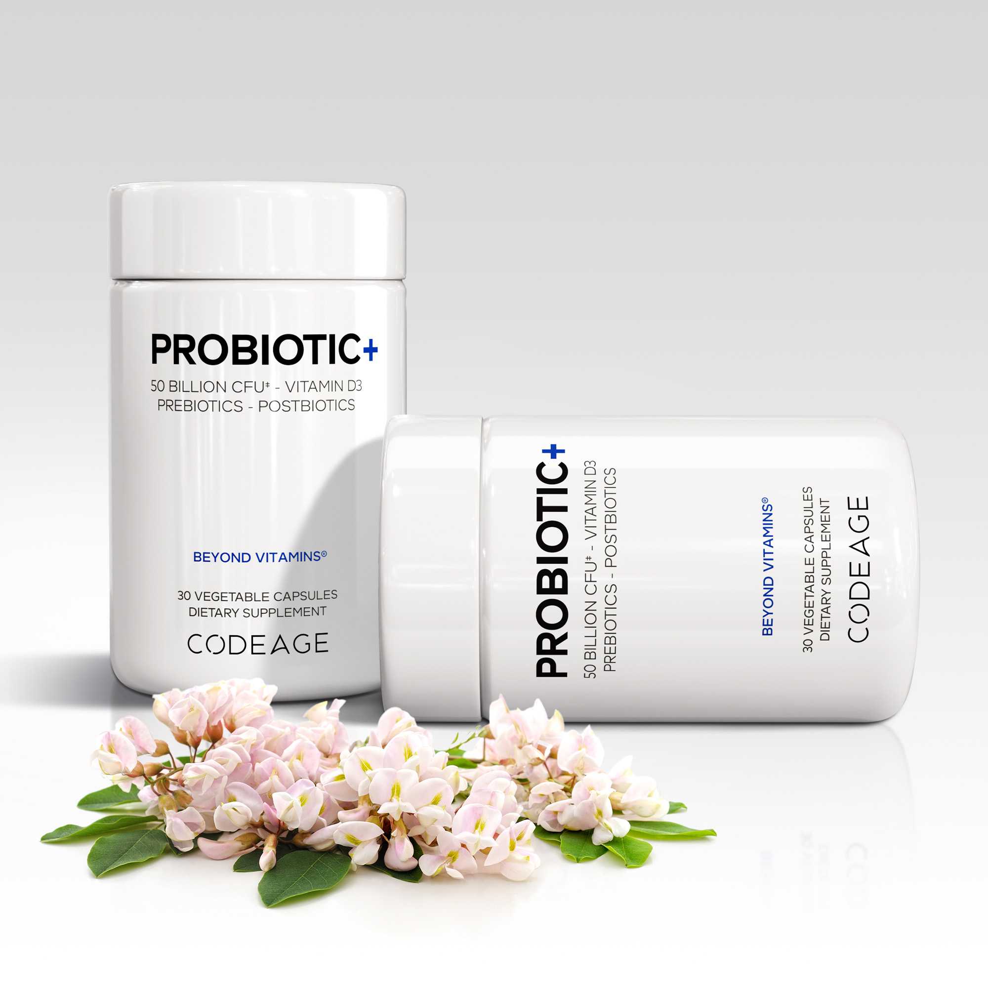 Codeage Probiotic+ 50 Billion CFU with prebiotics and postbiotics