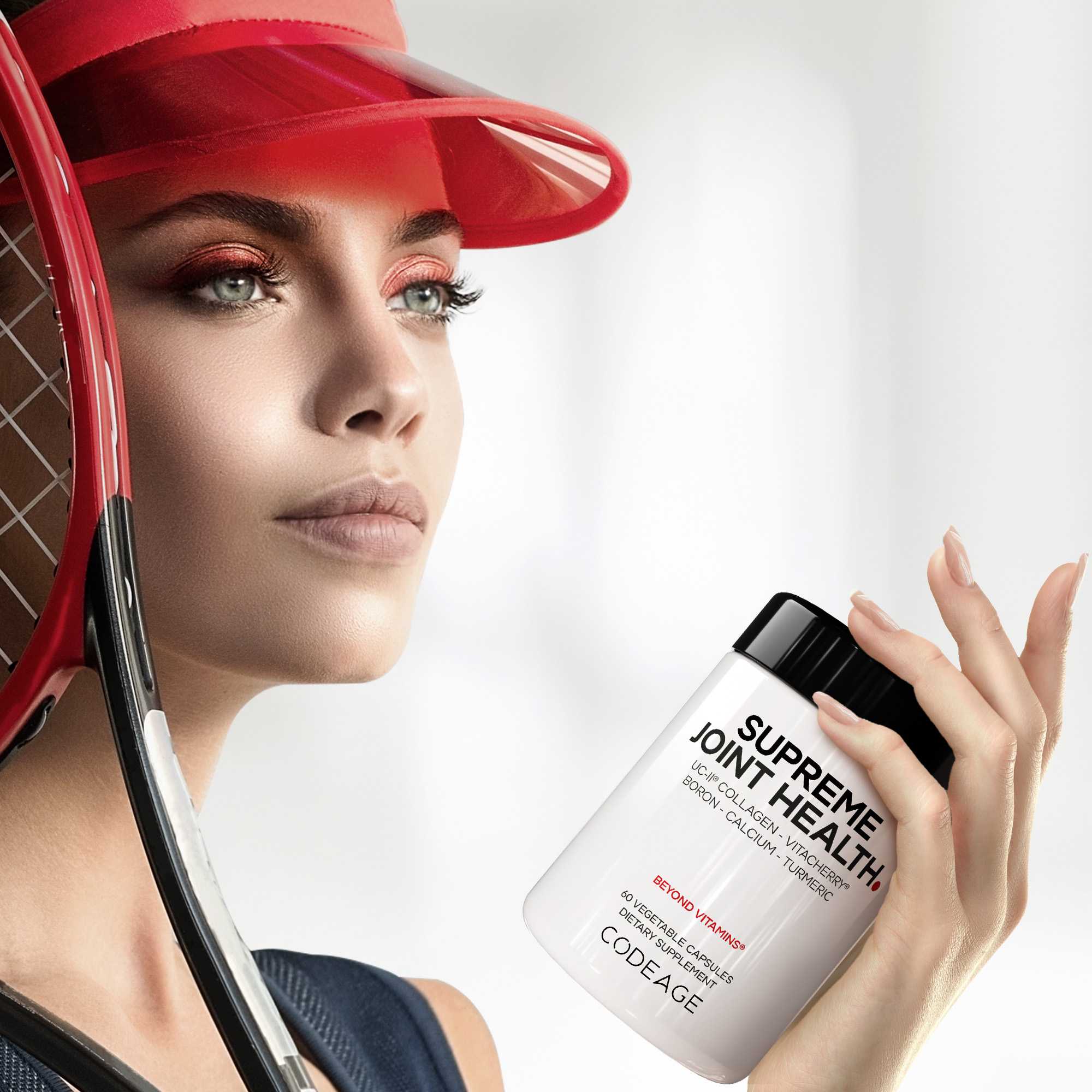 Codeage Supreme Joint Health with Bromelain, Boswellia Serrata & Curcuma Longa, Turmeric, UC-II® Standardized Cartilage with Undenatured Type II Collagen & Vitacherry® Sport Whole Tart Cherry, Hyaluronic Acid & Boron Pills Supplement