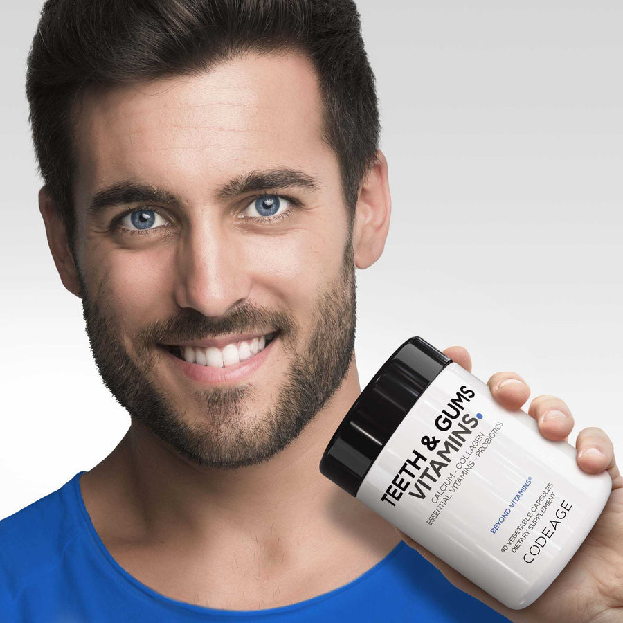 Codeage Teeth Gums Oral Care Calcium Collagen Phosphorous Supplements Cavity Vitamins Zinc 