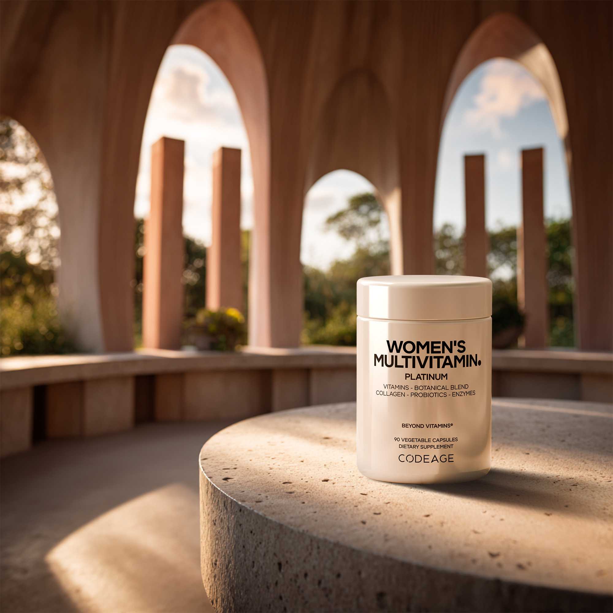 Codeage Women's Multivitamin Platinum with vitamins, minerals, botanicals, CoQ10, Probiotics