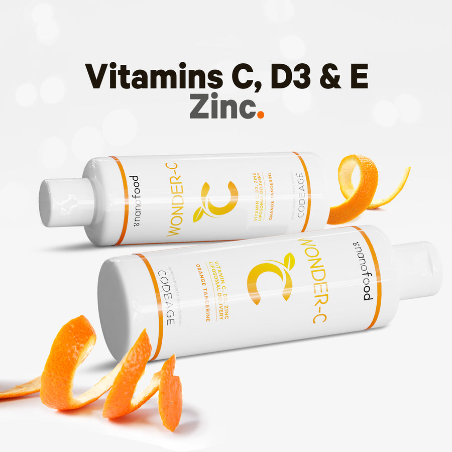 Codeage Wonder C Liposomal Liquid Vitamin C D3 Zinc Formula