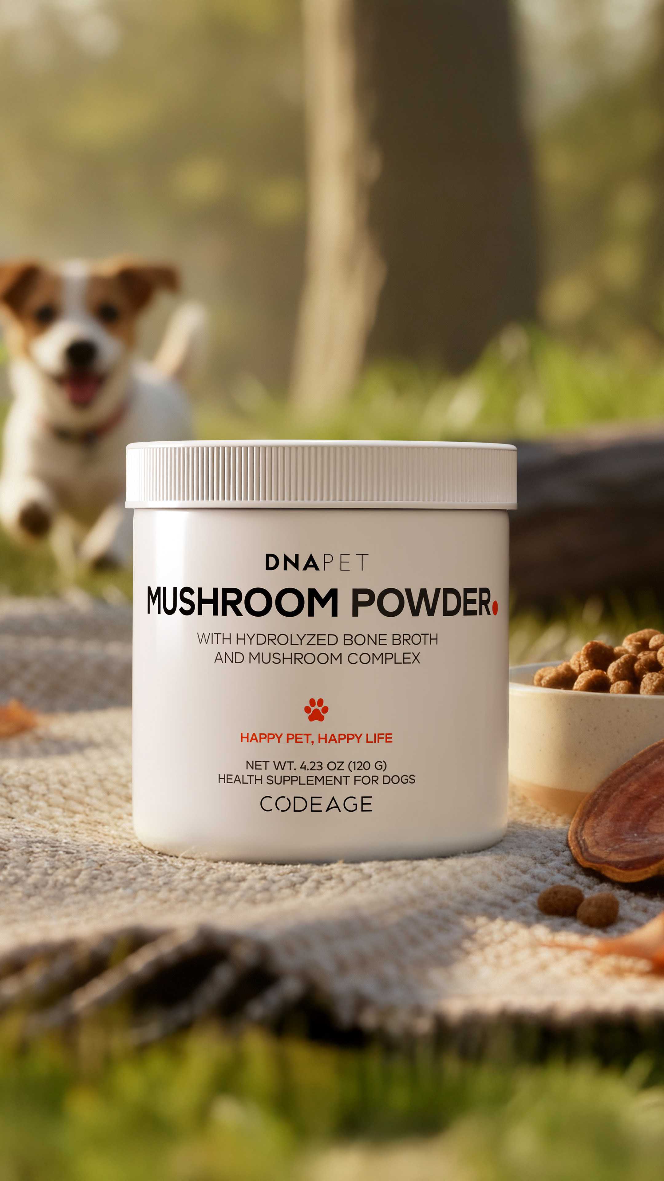 DNA PET Mushroom Powder supplement