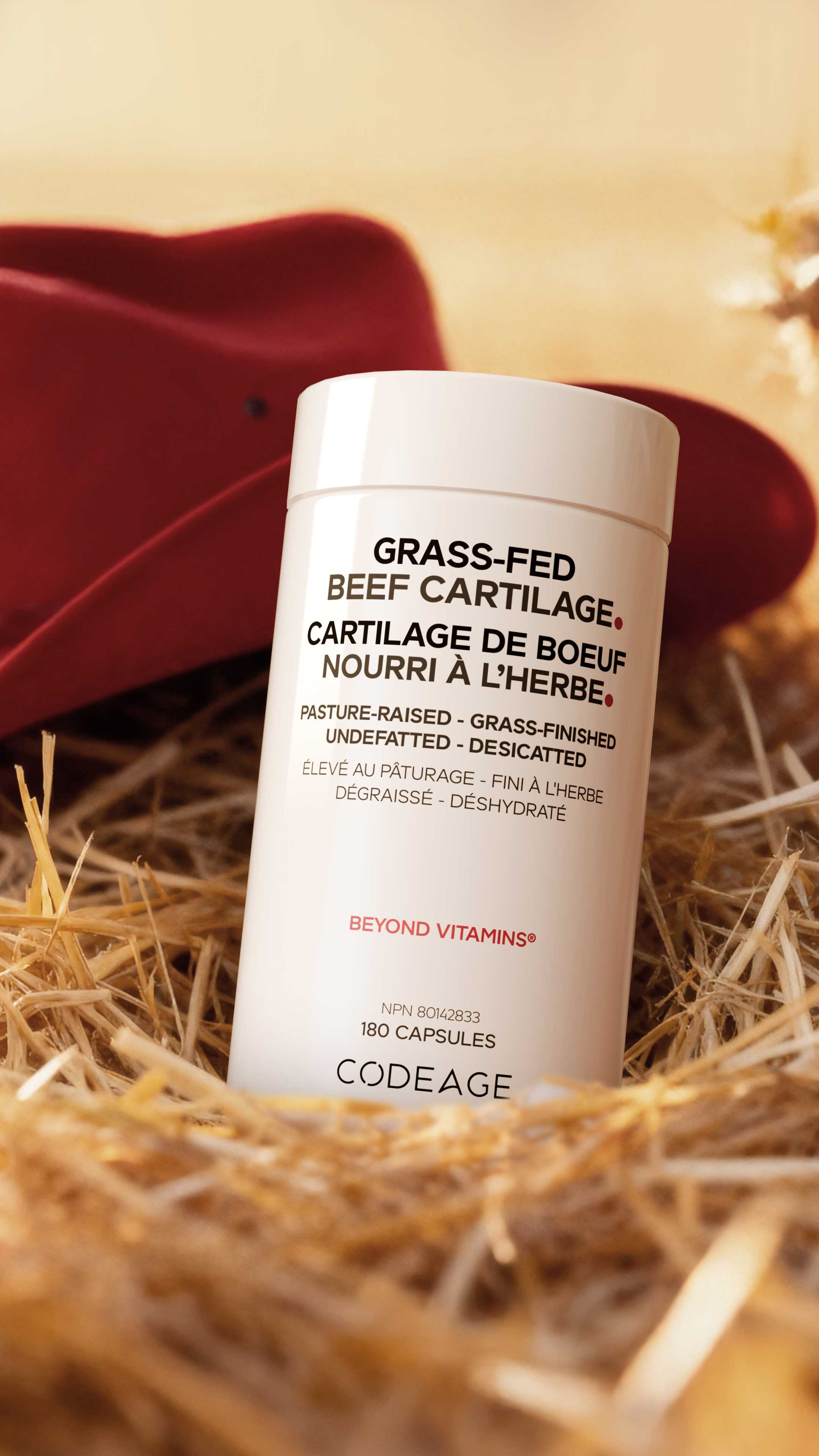 Codeage Beef Cartilage Supplement, Grass Fed Pasture Raised Bovine Liver Capsules