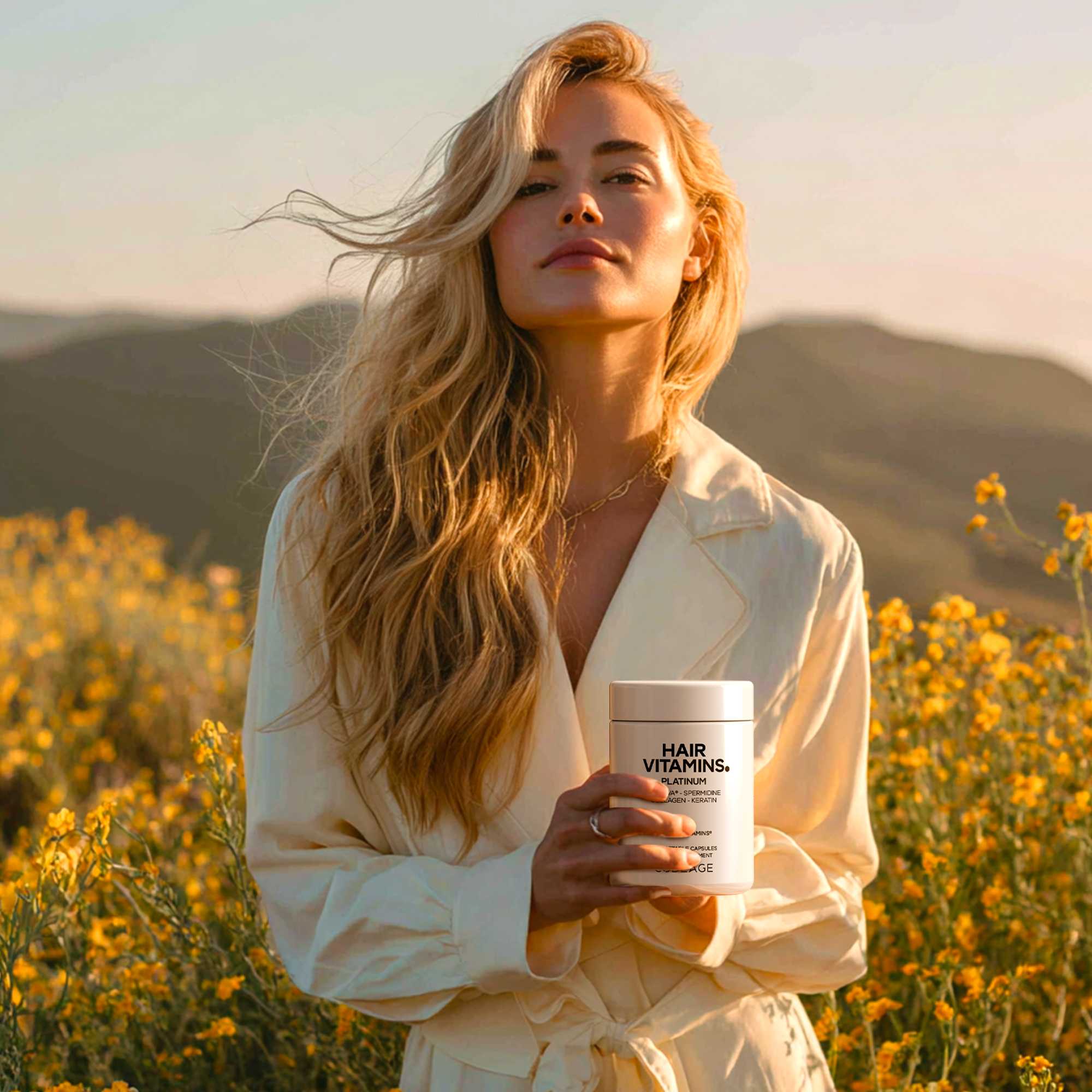 Codeage Hair Vitamins Platinum with Spermidine, Collagen, Keratin and more