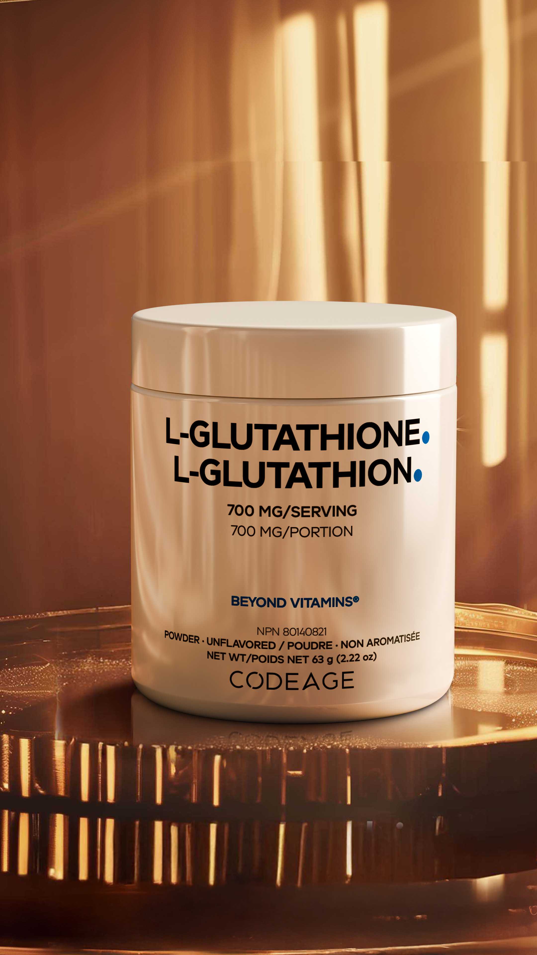 Codeage L-Glutathione Powder Supplement Codeage L-Glutathione Powder Supplement