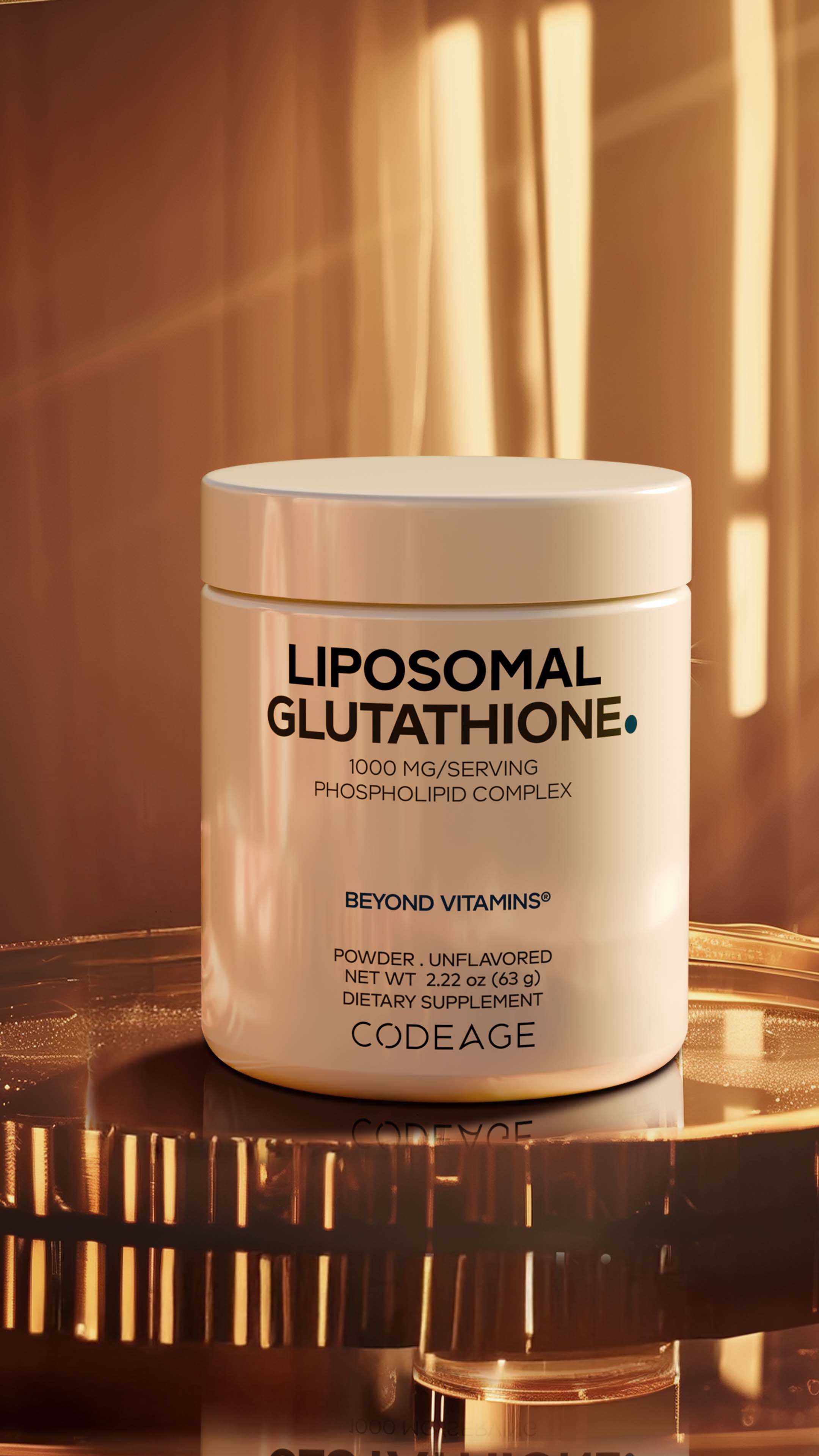 Codeage L-Glutathione Powder Supplement Liposomal Reduced Glutathione Codeage L-Glutathione Powder Supplement Liposomal Reduced Glutathione