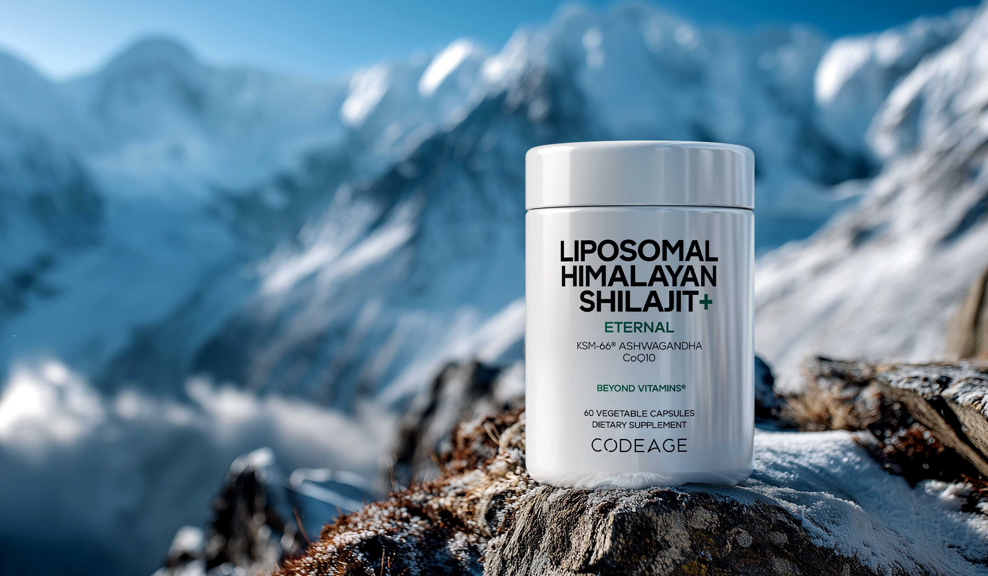 Codeage Liposomal Himalayan Shilajit+ Supplement, Ashwagandha & CoQ10