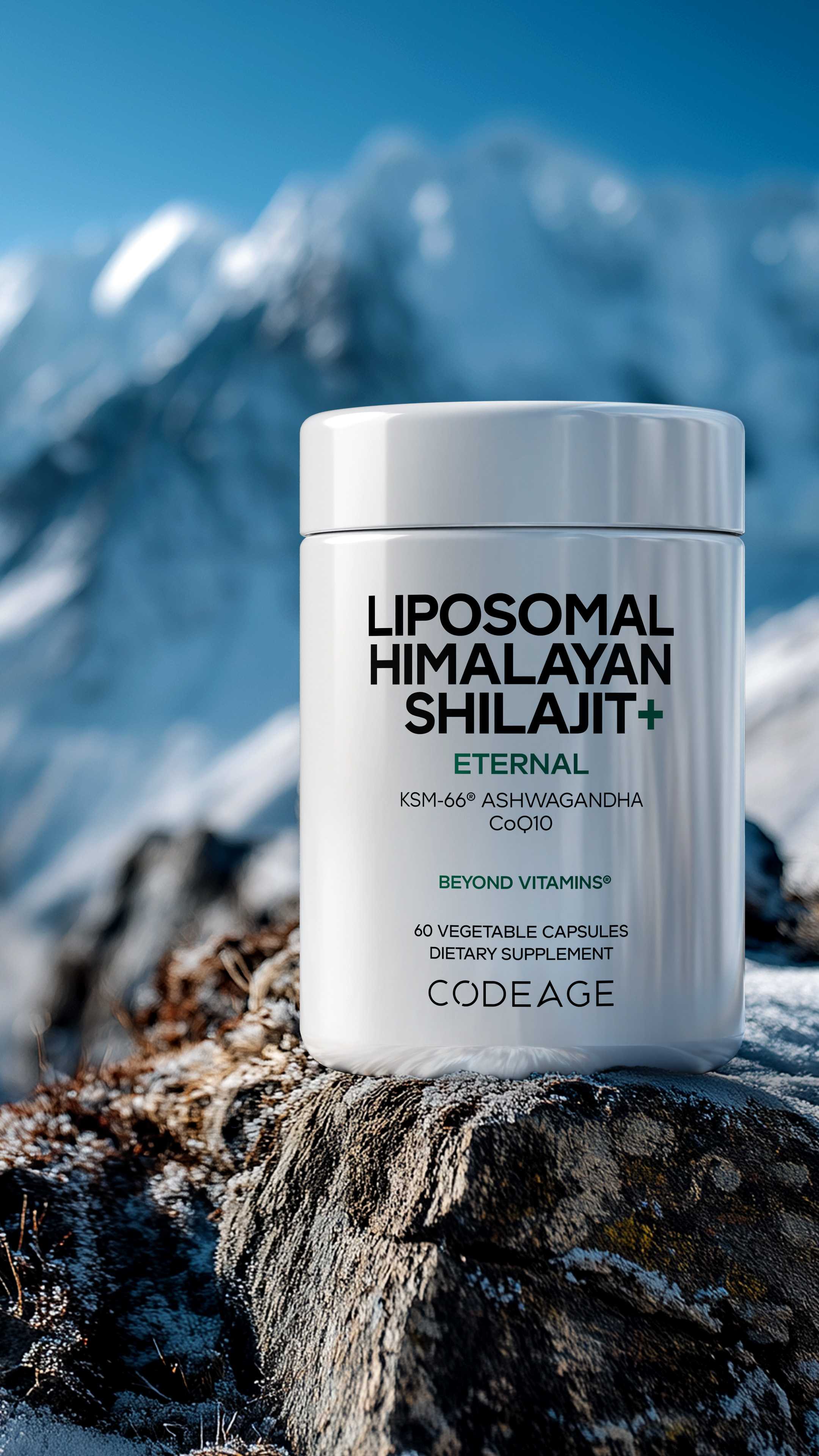 Codeage Liposomal Himalayan Shilajit+ Supplement, Ashwagandha & CoQ10