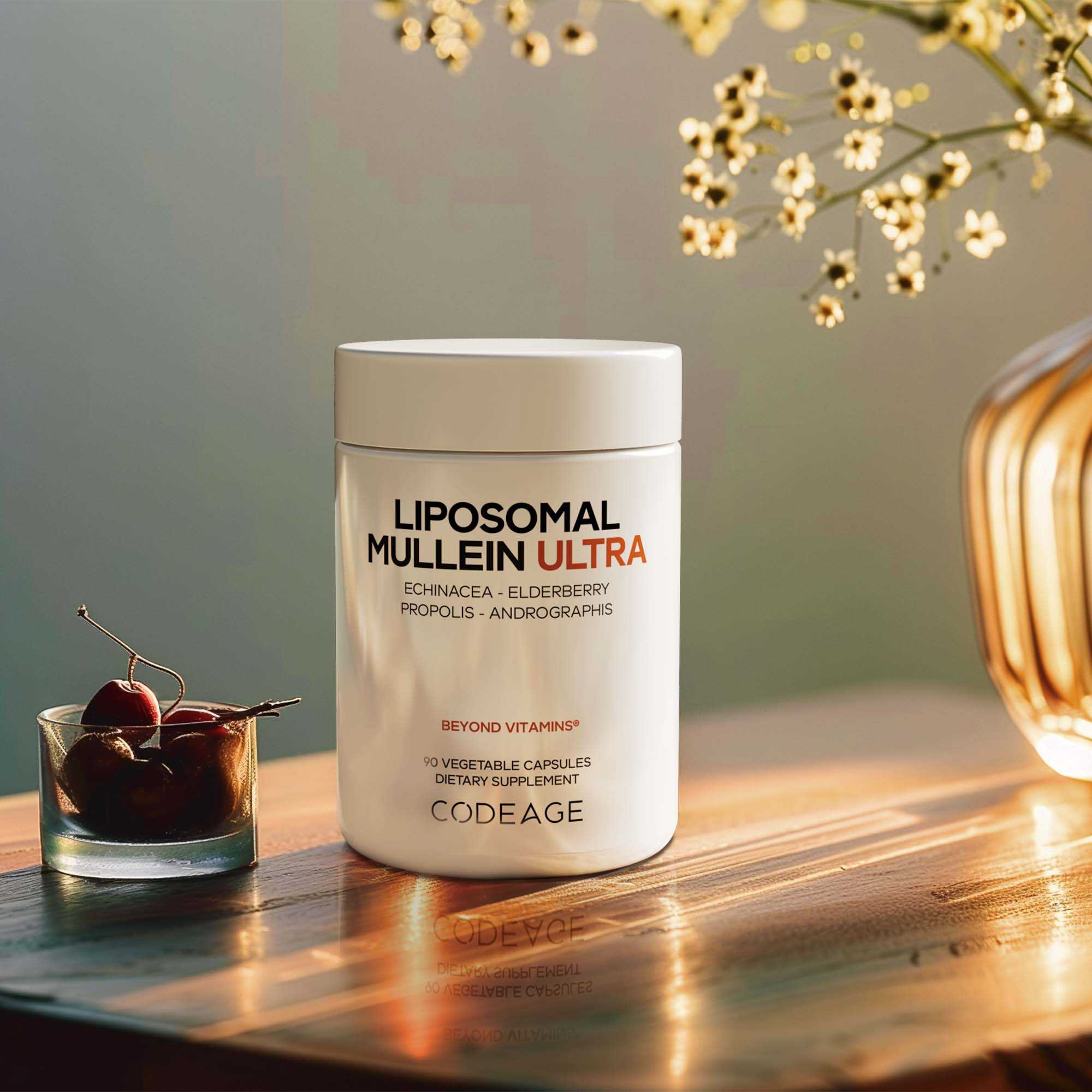 Codeage Liposomal Mullein Ultra - Mullein, Elderberry and