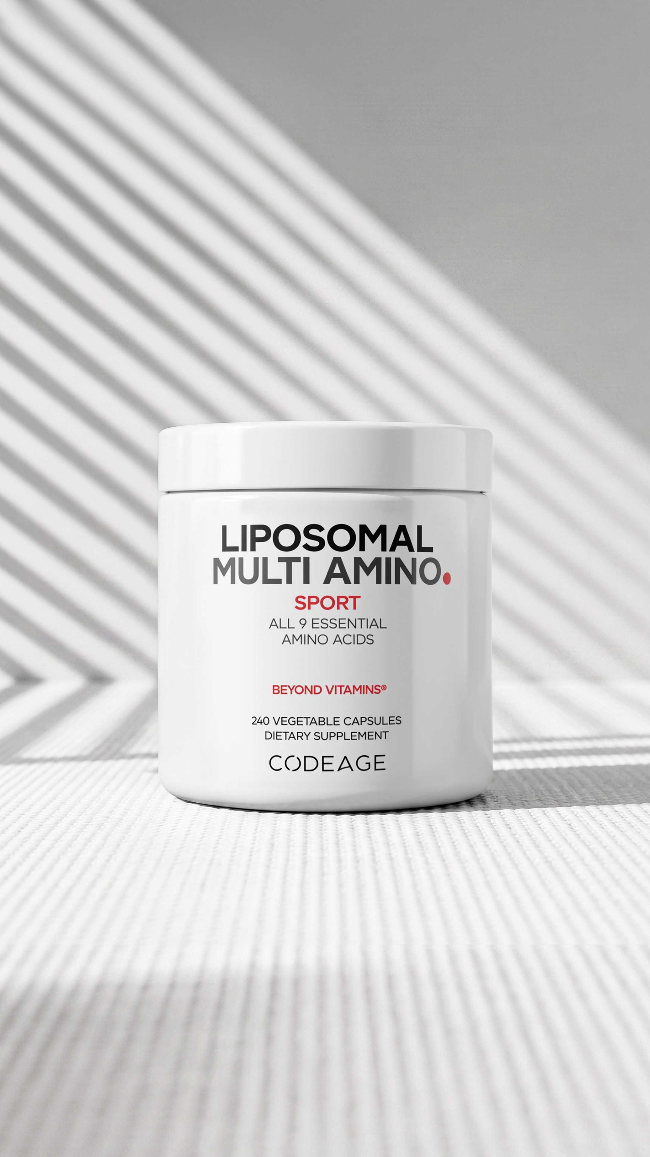 Codeage Liposomal Multi Amino BCAA EAA Supplement Plant-Based Protein
