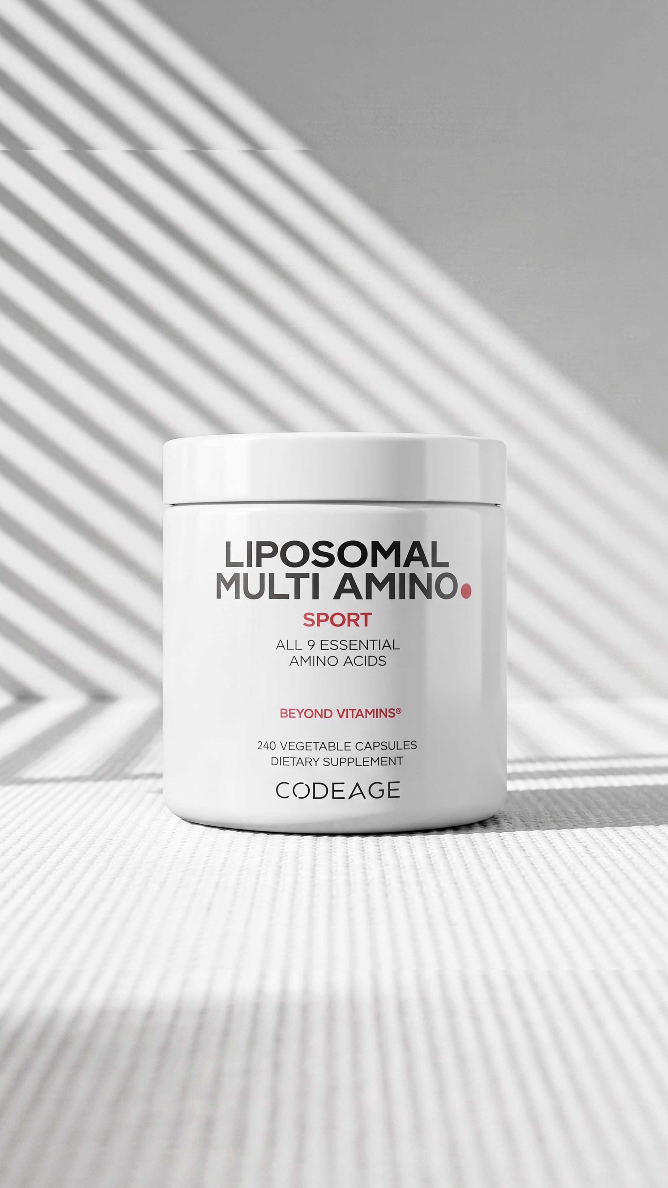 Codeage Liposomal Multi Amino BCAA EAA Supplement Plant-Based Protein