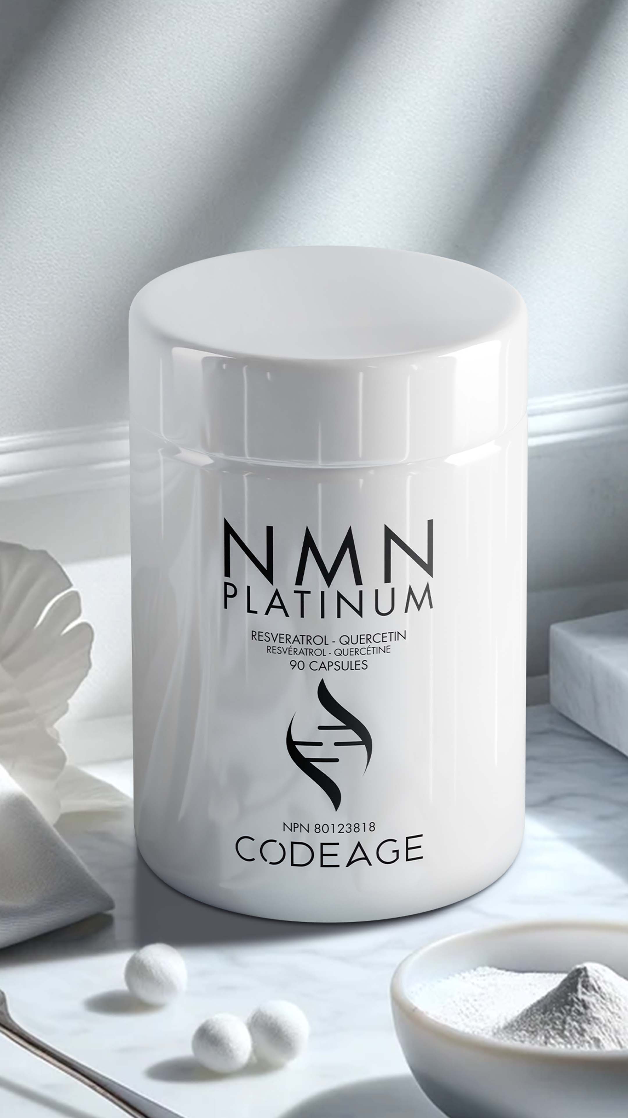 NMN PLATINA essence 45ml & 30mlセット Codeage NMN Platinum Supplement, Resveratrol, Betaine, Vitamins B2