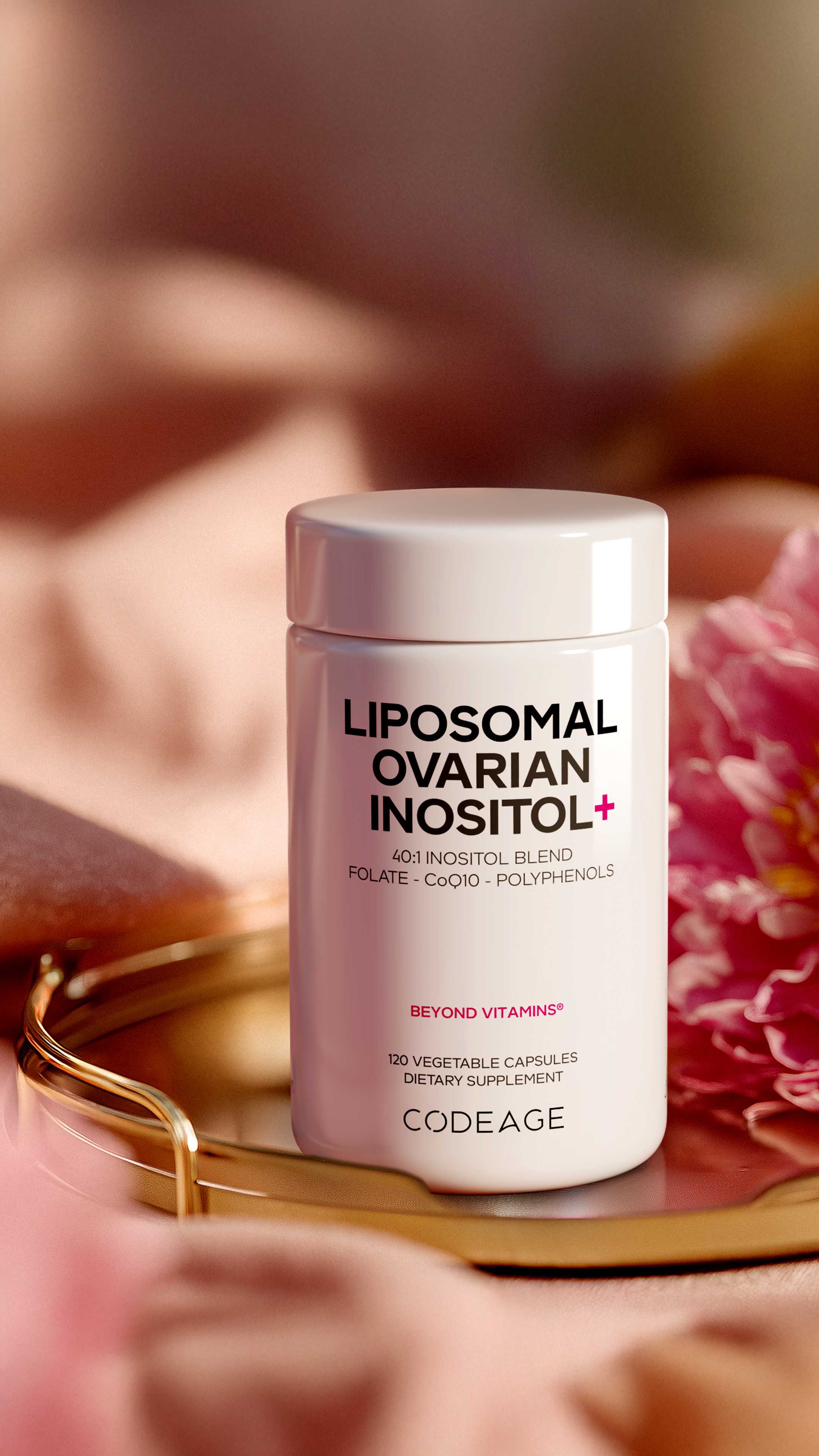 Codeage Liposomal Ovarian Inositol + Myo-Inositol, D-Chiro