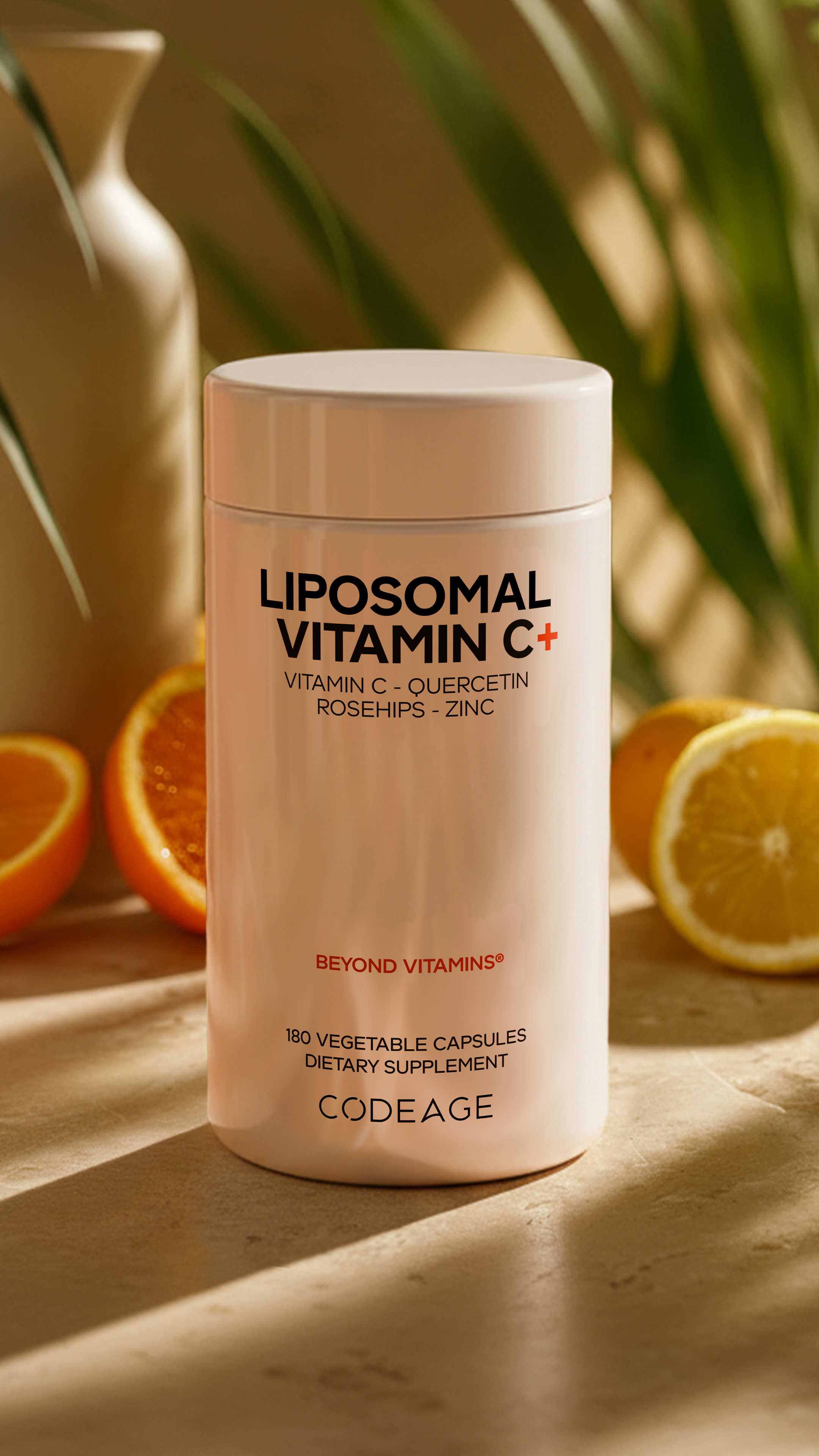 A curated blend of Vitamin C, citrus, and botanical elements.
