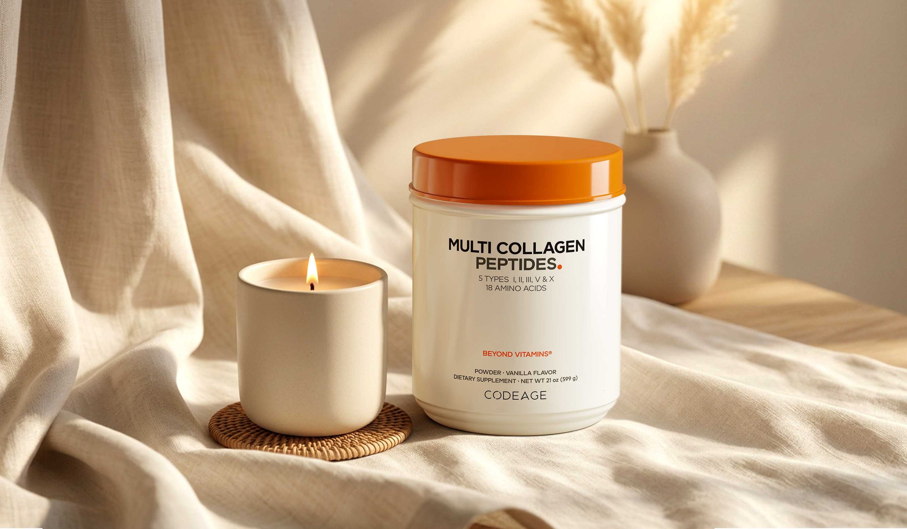 Codeage Multi Collagen Peptides Vanilla flavor, 5 types of collagen 