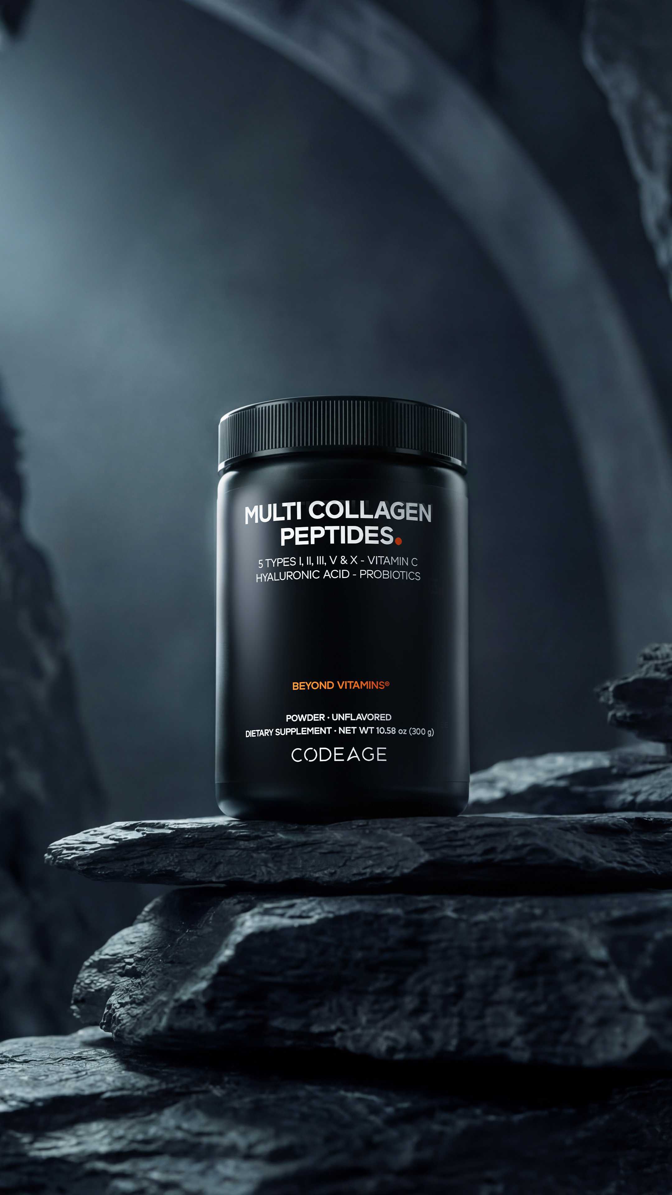 Codeage Multi Collagen Peptides Powder - Probiotics Vitamin C