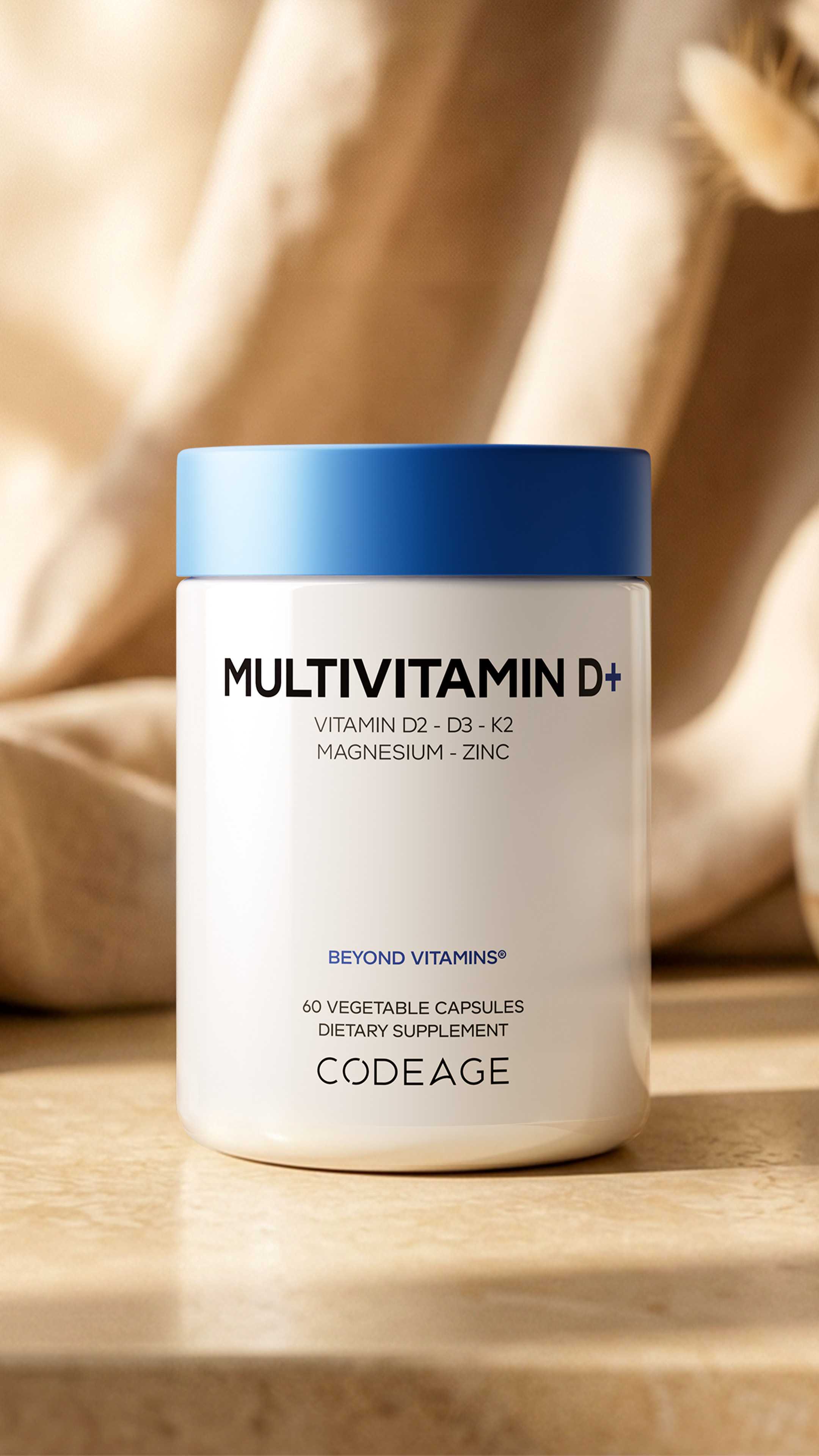 Codeage Multivitamin D+, vitamin d vitamins K2, Magnesium & Zinc