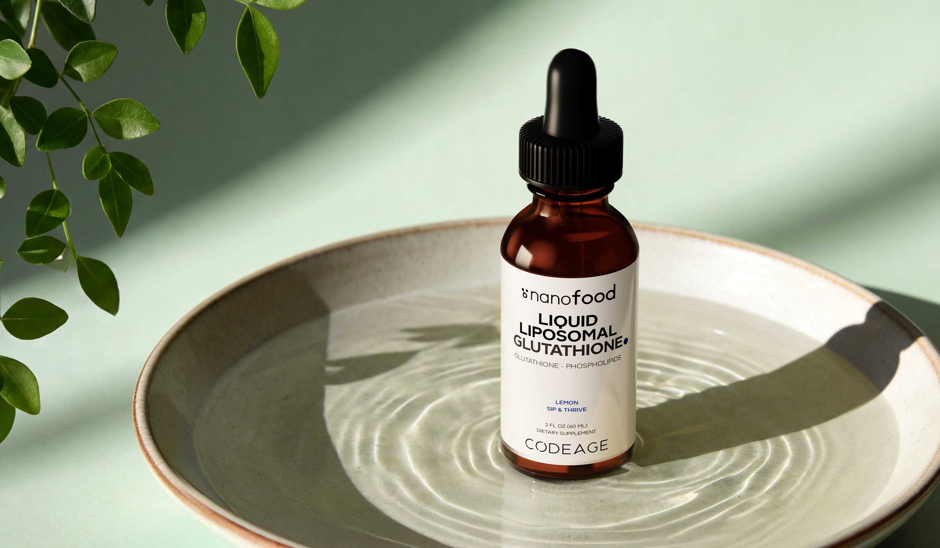 Codeage Nanofood Liquid Liposomal Glutathione supplement