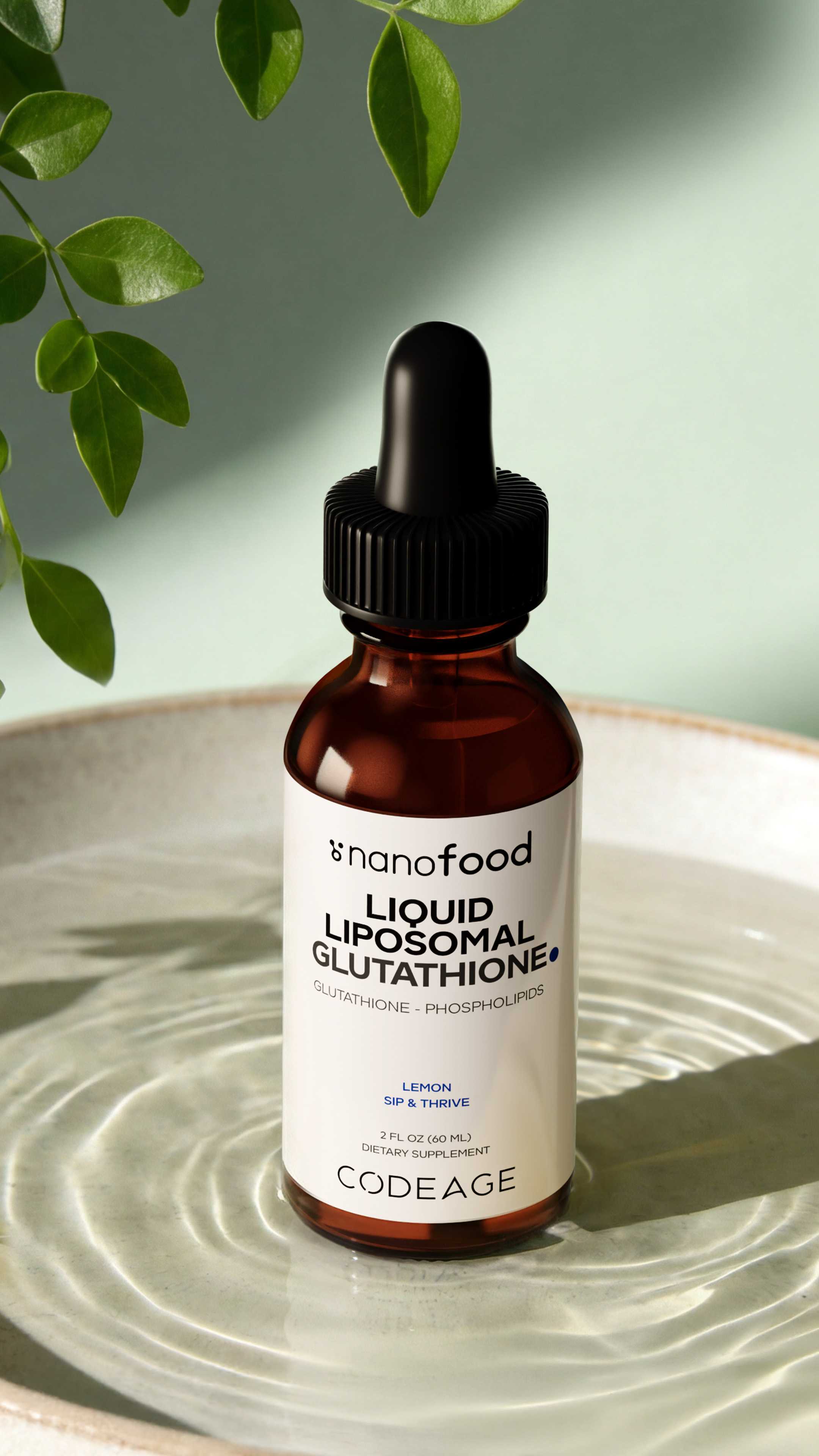 Codeage Nanofood Liquid Liposomal Glutathione supplement
