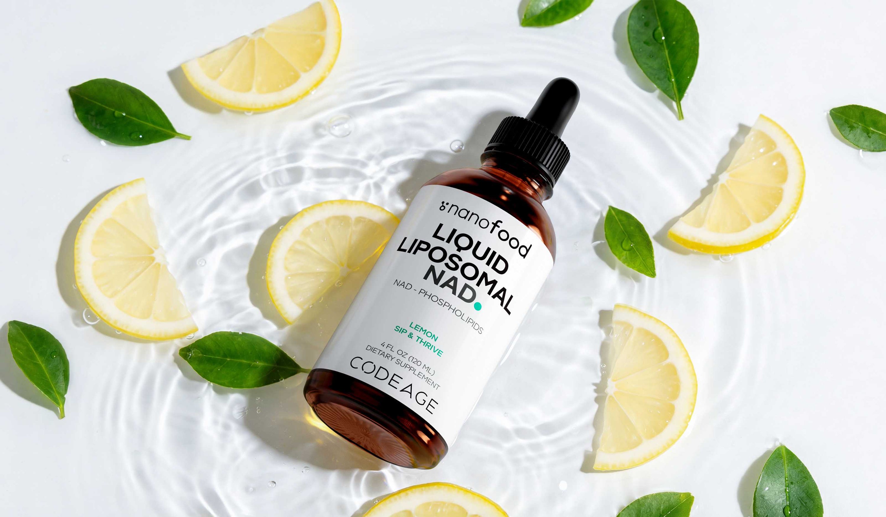 Codeage Nanofood Liquid Liposomal NAD Supplement