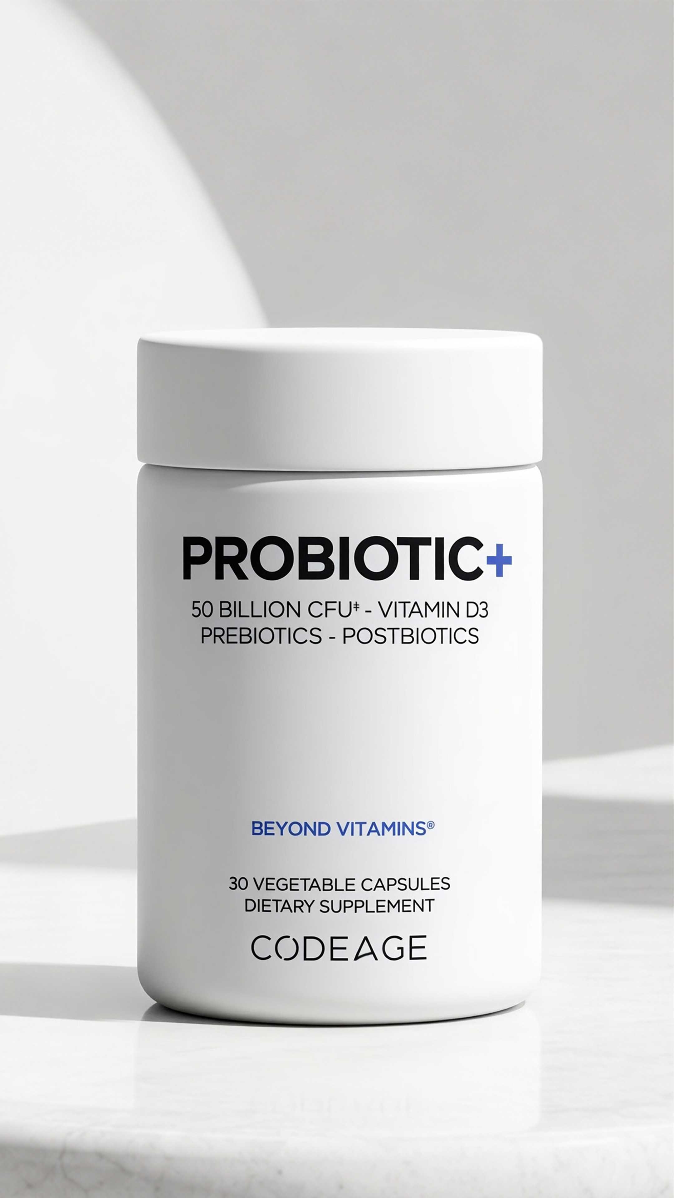 Codeage Probiotic+ 50 Billion CFU with prebiotics and postbiotics