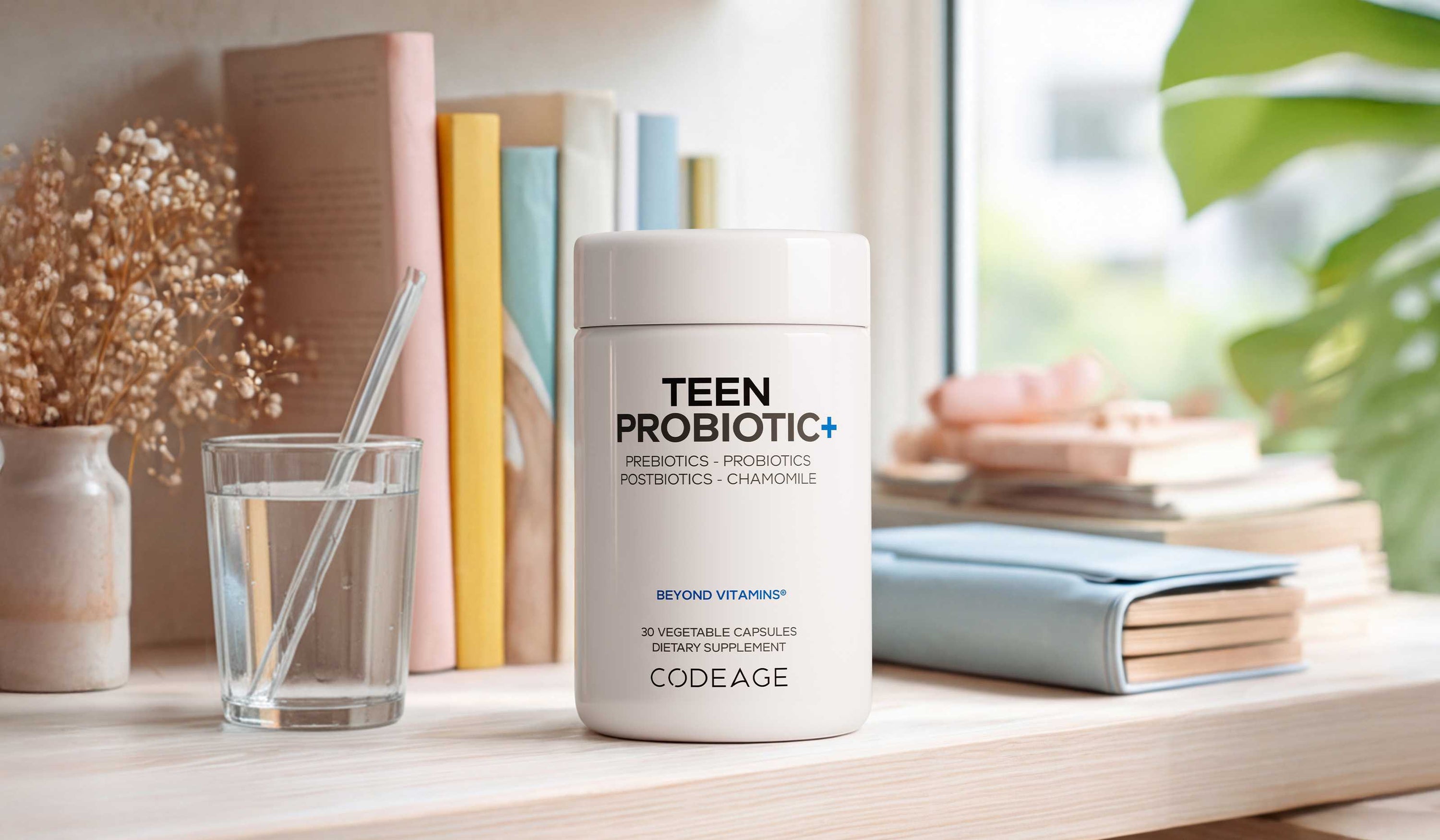 Codeage Teen Probiotic+ Supplement 