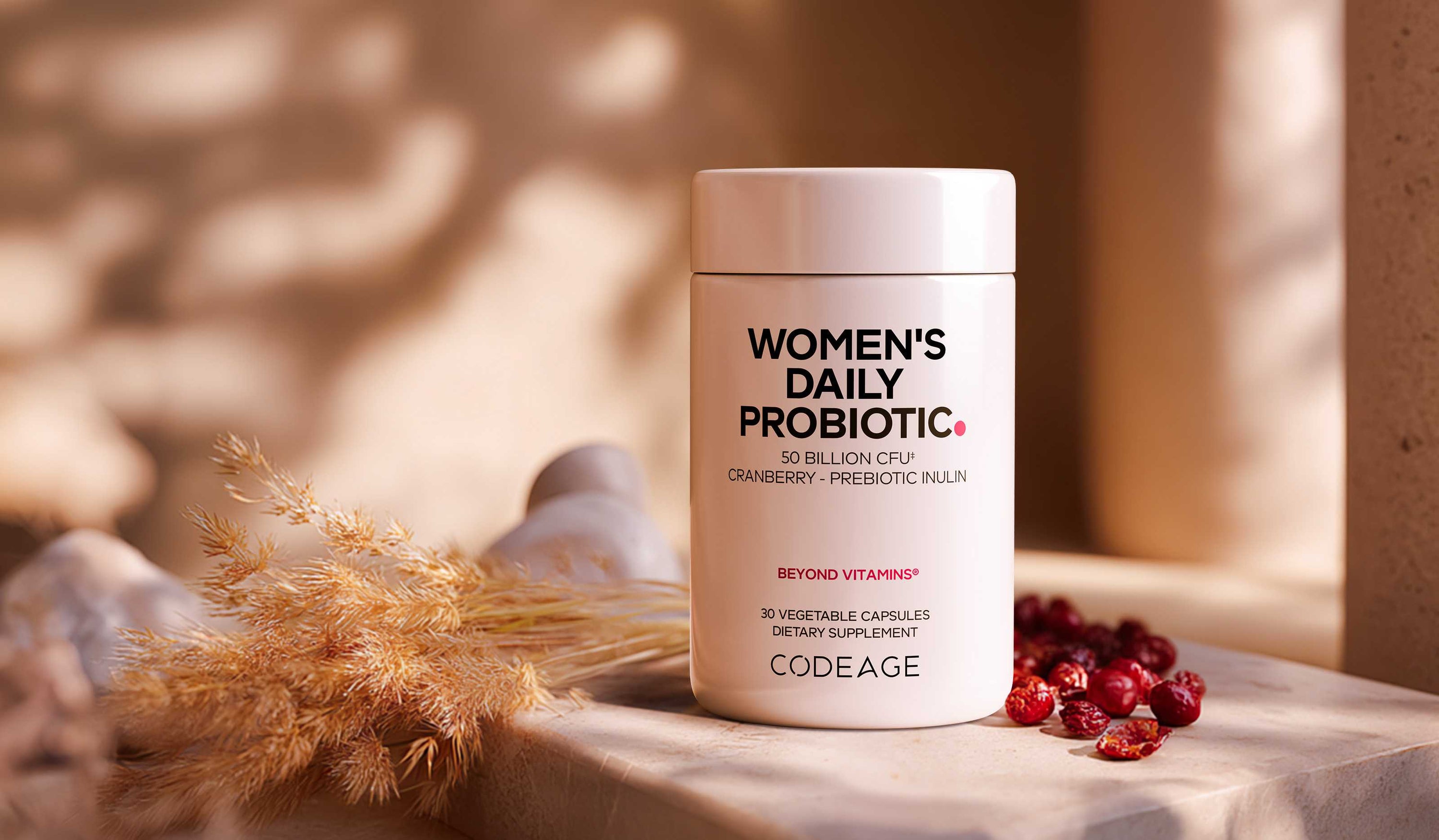 Codeage Women's Daily Probiotic with prebiotic and cranberry