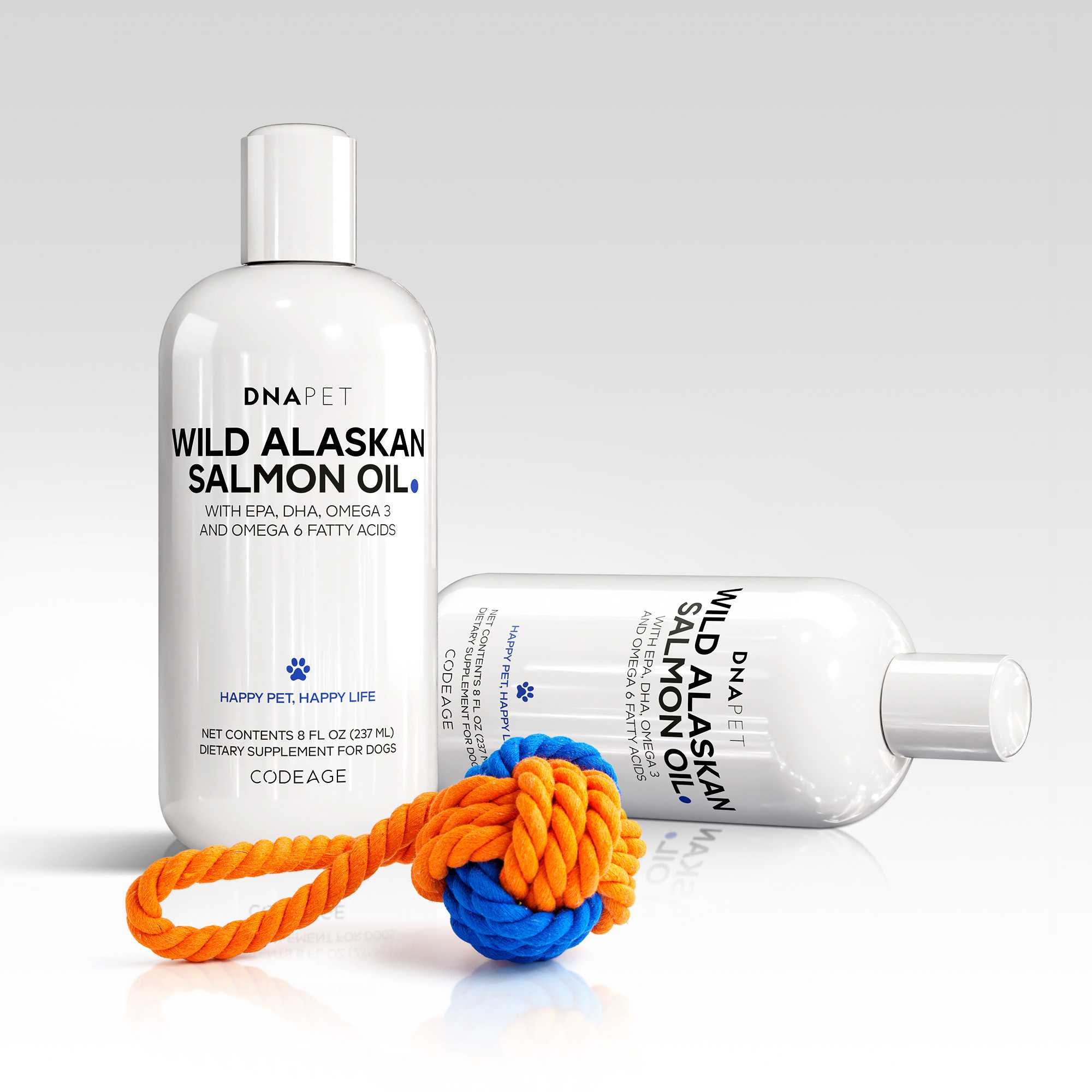 DNA PET Wild Alaskan Salmon Oil, Supplement for Dogs