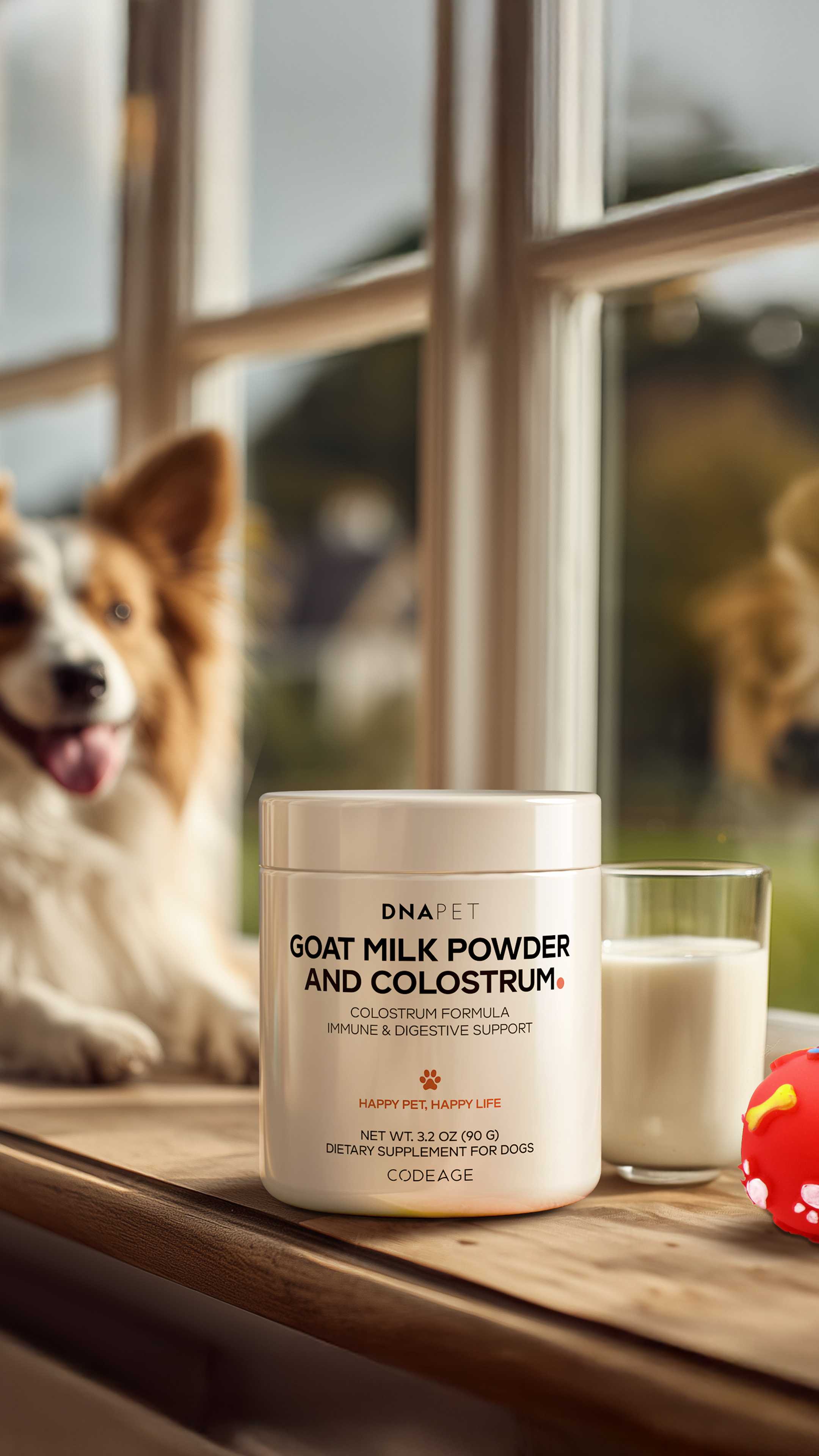 DNA PET Goat Milk and Bovine Colostrum Powder - Dog Animal Supplement Codeage DNA PET Goat Milk and Bovine Colostrum Powder - Dog Animal Supplement Codeage