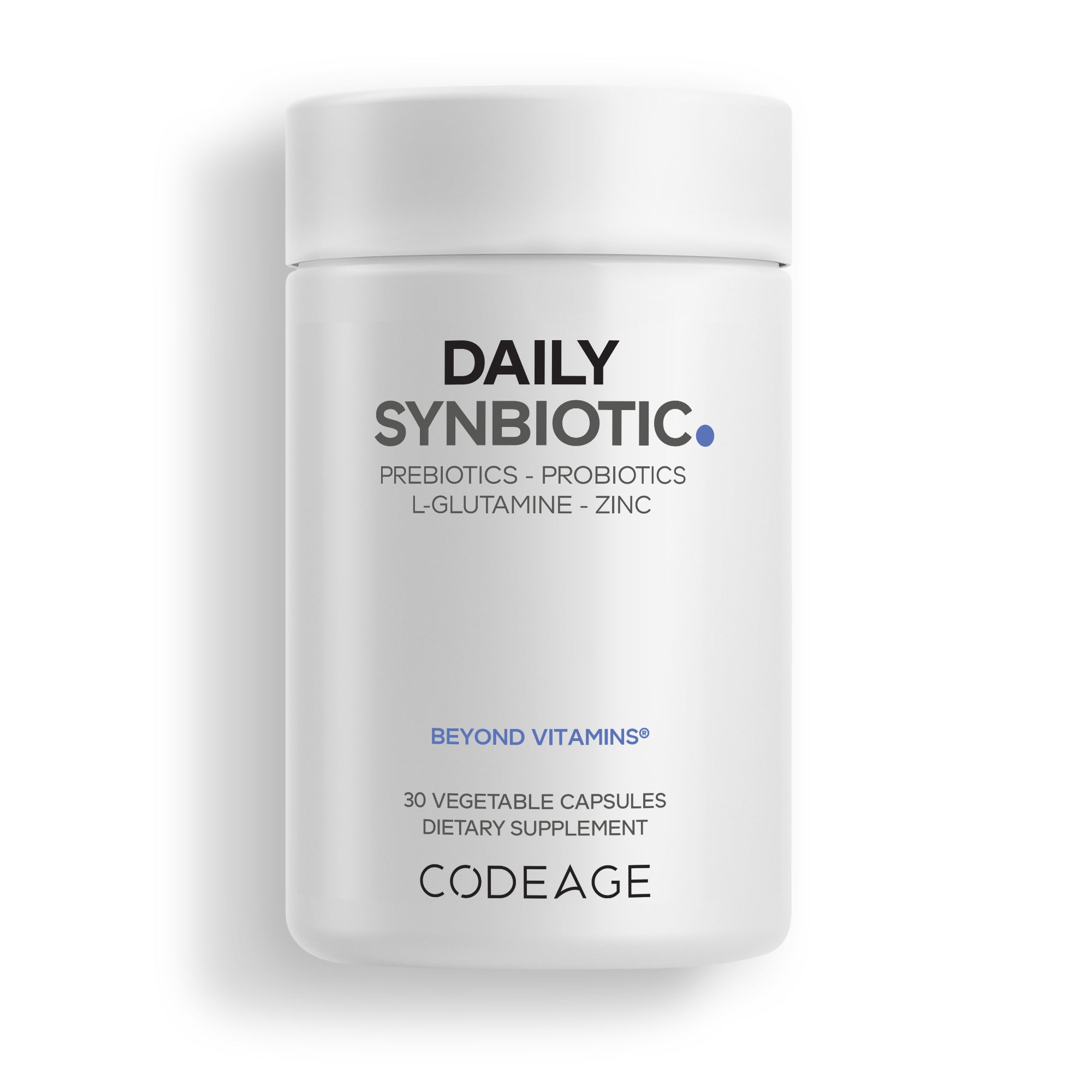 Codeage Daily Synbiotic - Prebiotics, Probiotics, Chicory Root, L
