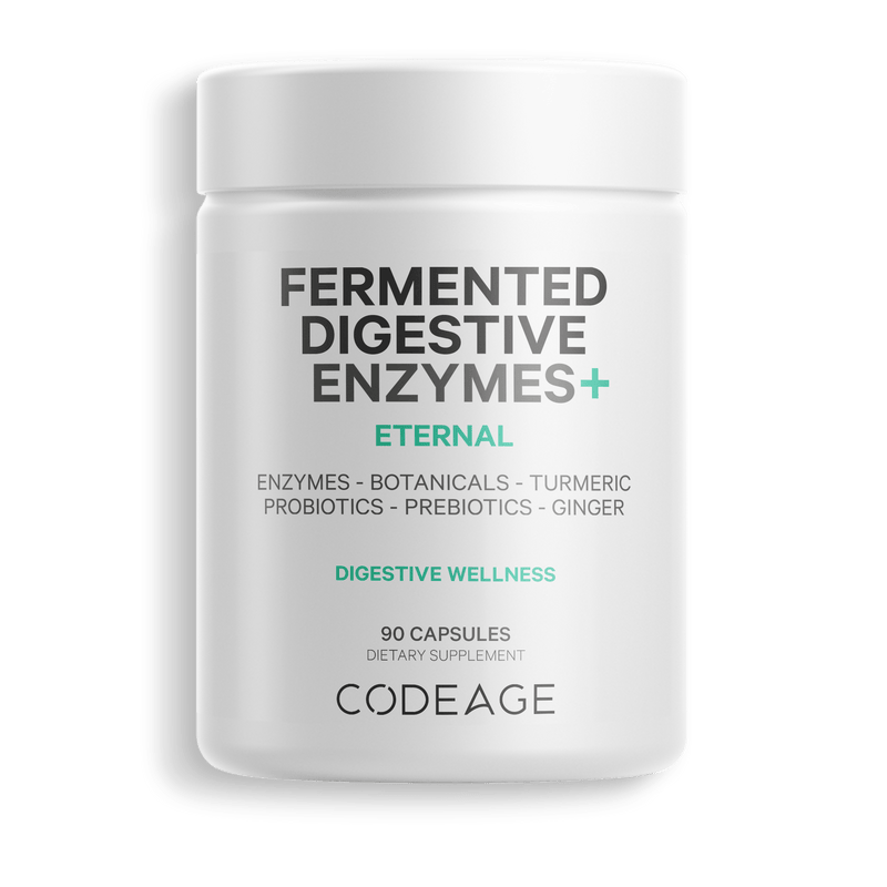 Codeage Fermented Enzymes Probiotics Prebiotics Supplement front