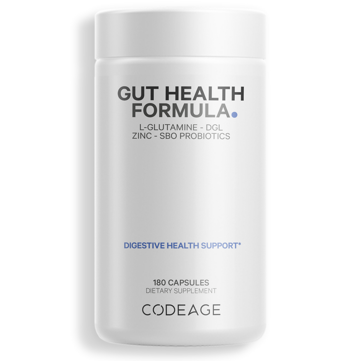 Codagge Gut Health Supplement L-Glutamine DGL Probiotics Capsules - Codeage