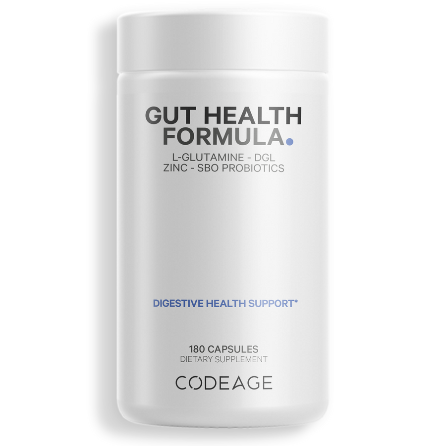 Gut Health L Glutamine Probiotics Prebiotic Supplement Digestion Digestive Capsule Codeage