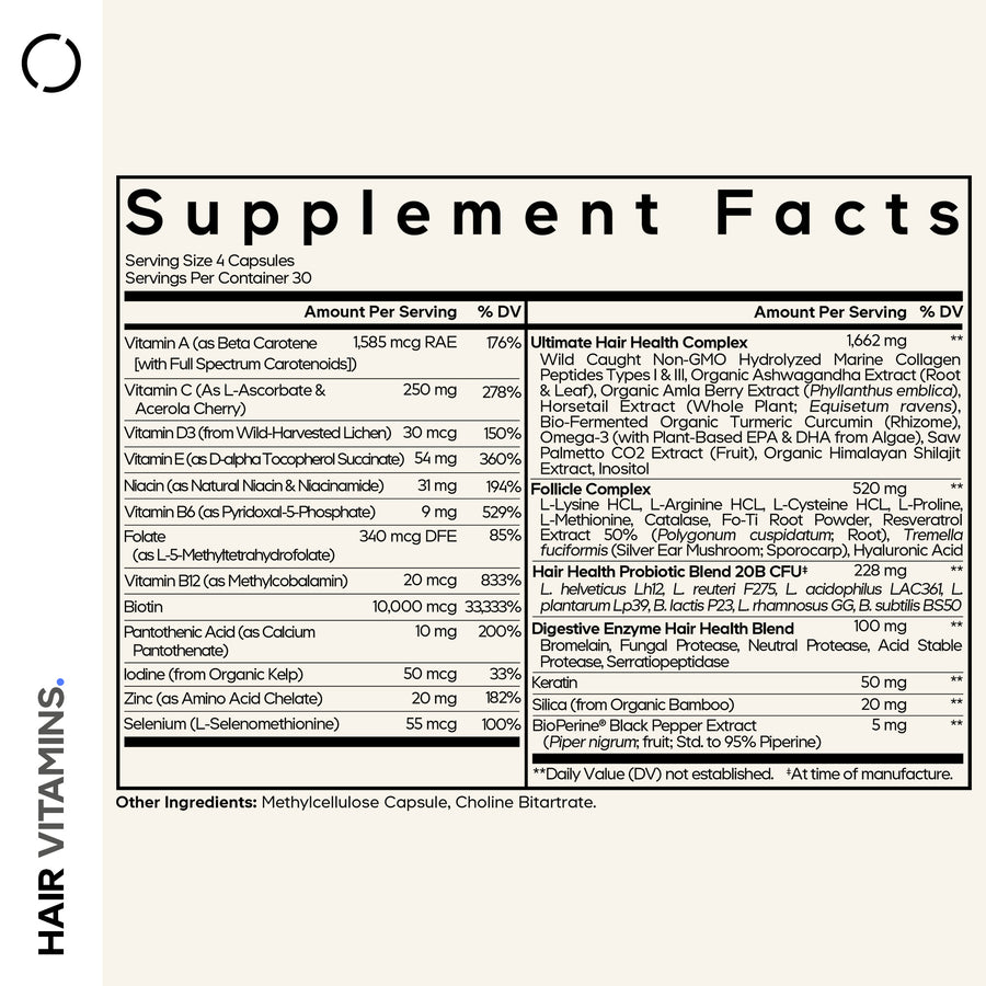 Codeage Hair Vitamins Biotin Supplement