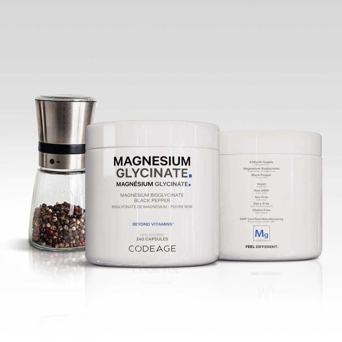 Codeage Magnesium Bisglycinate Capsules Supplement Large Format