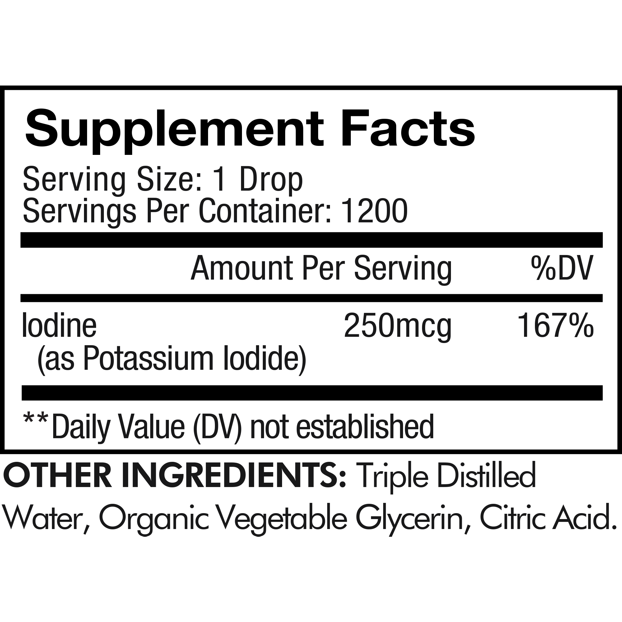 Codeage Organic Iodine Liquid Drops Supplement, USDA Organic